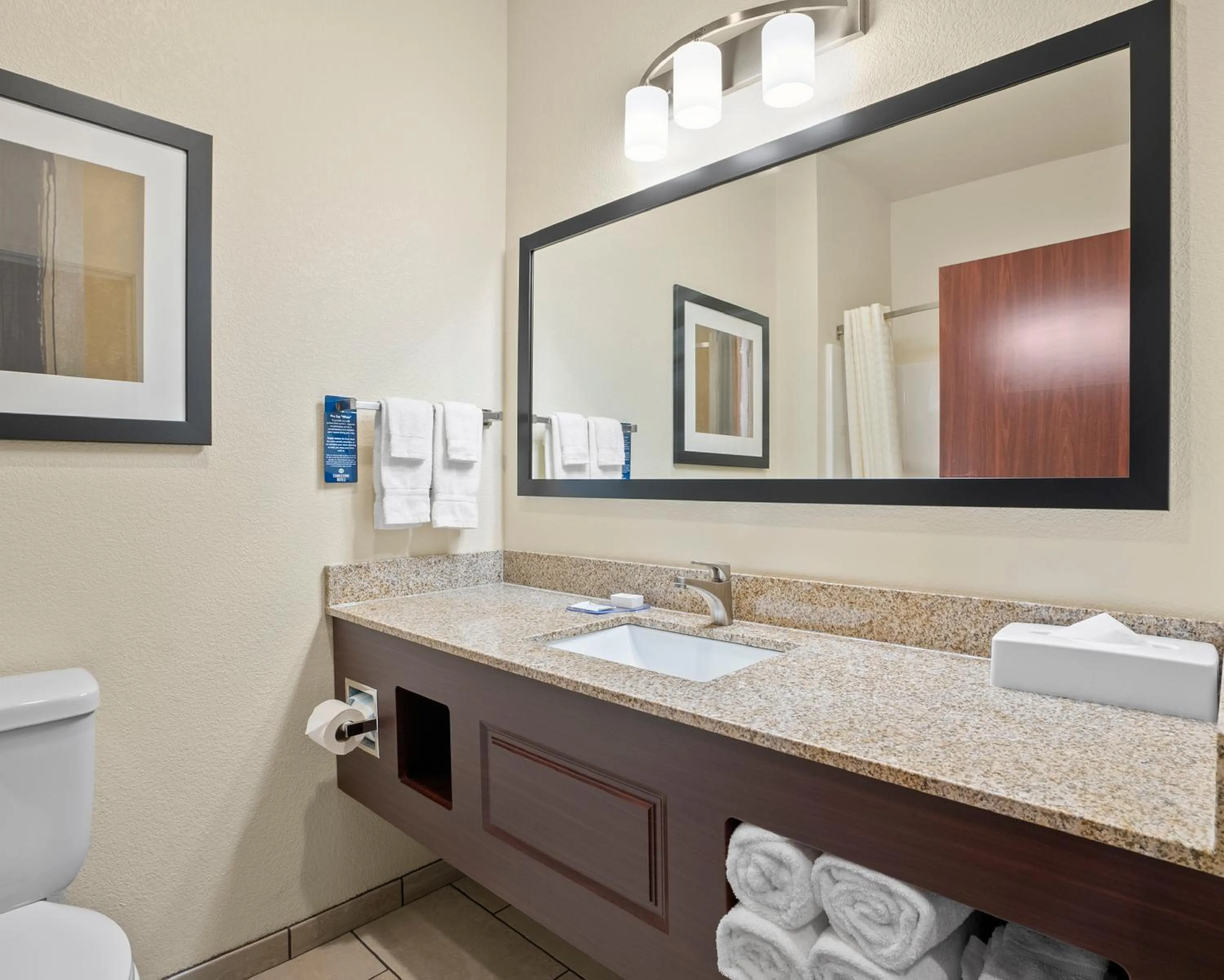 Bathroom in Cobblestone Hotel & Suites - Bellefontaine