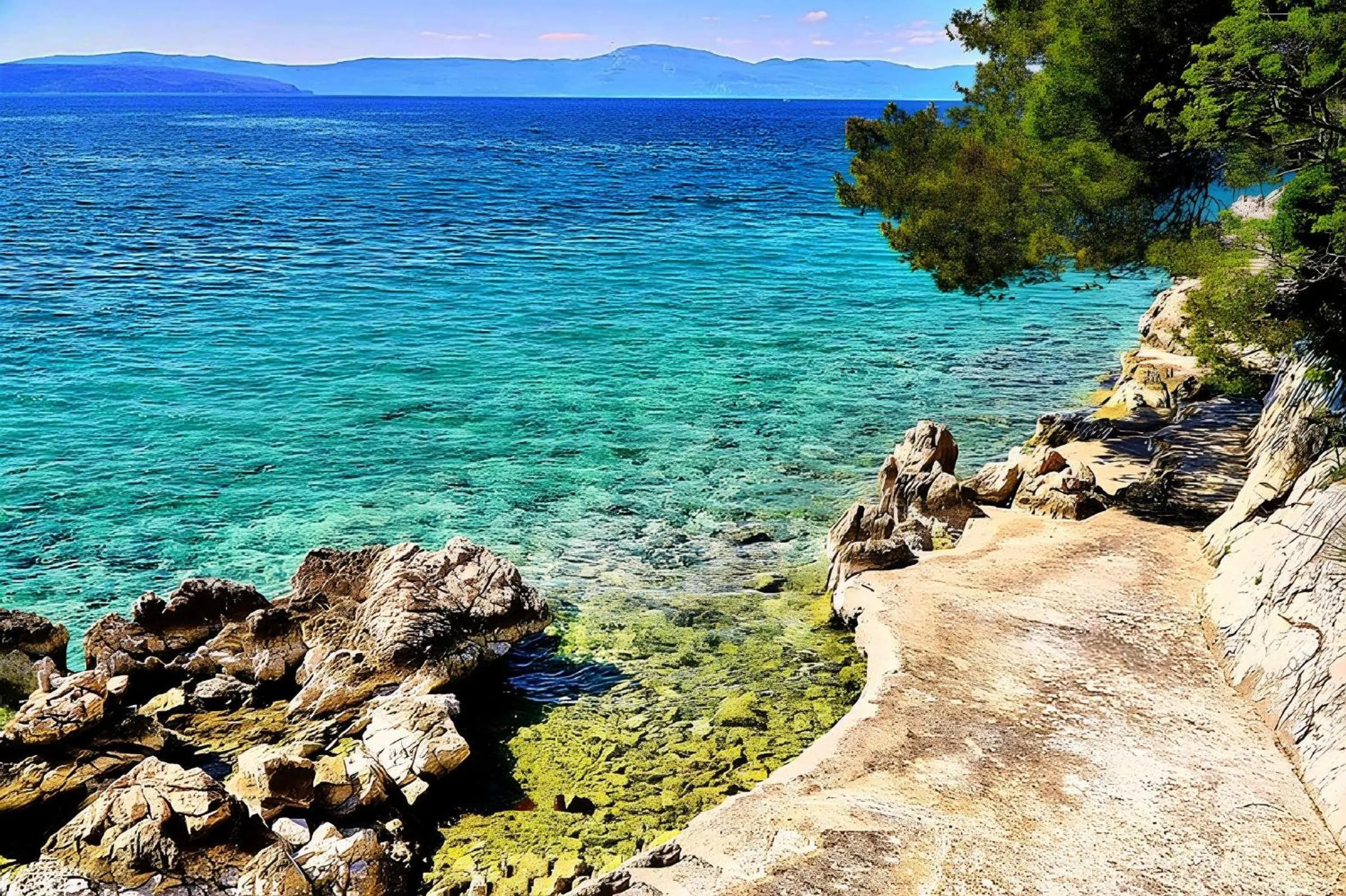 Natural landscape in Apartments Kremenici