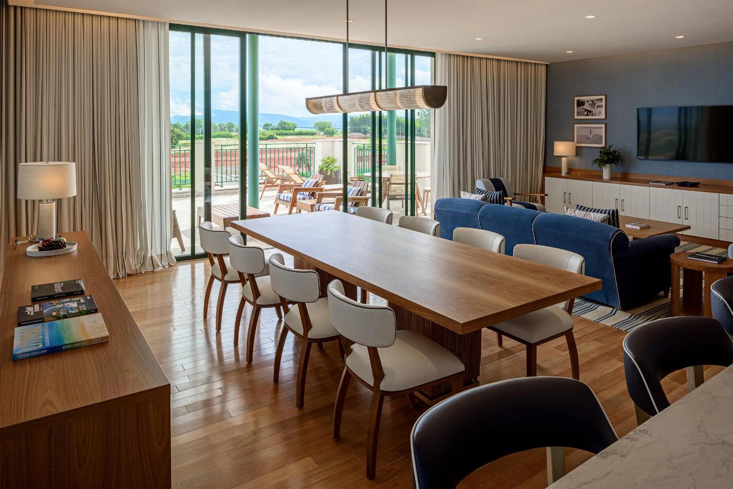 Living room in Boa Vista Surf Lodge