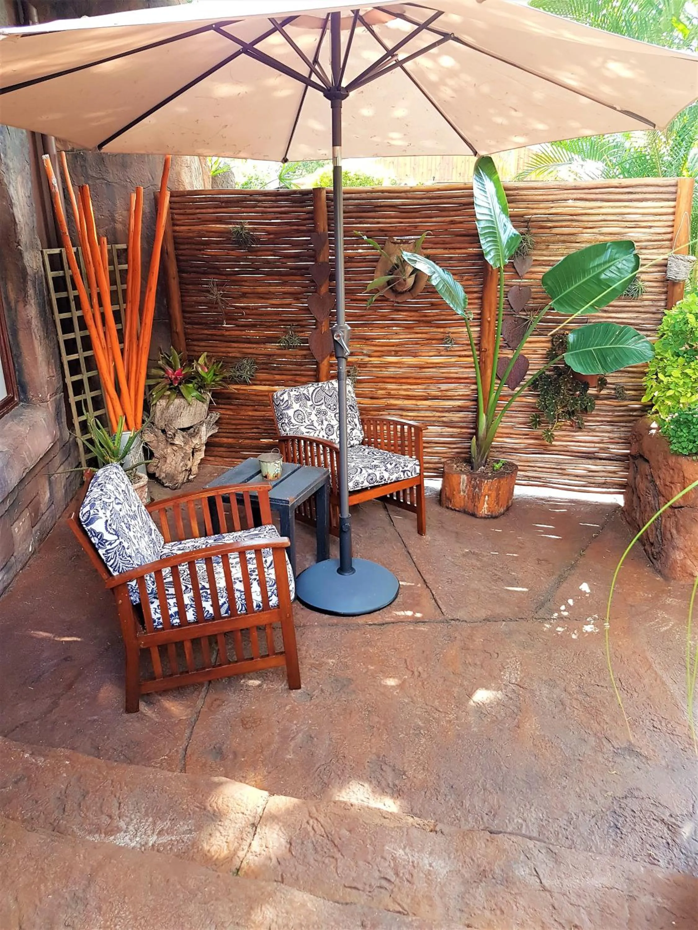 Patio in 61 On Ireland Guest House and Conferencing