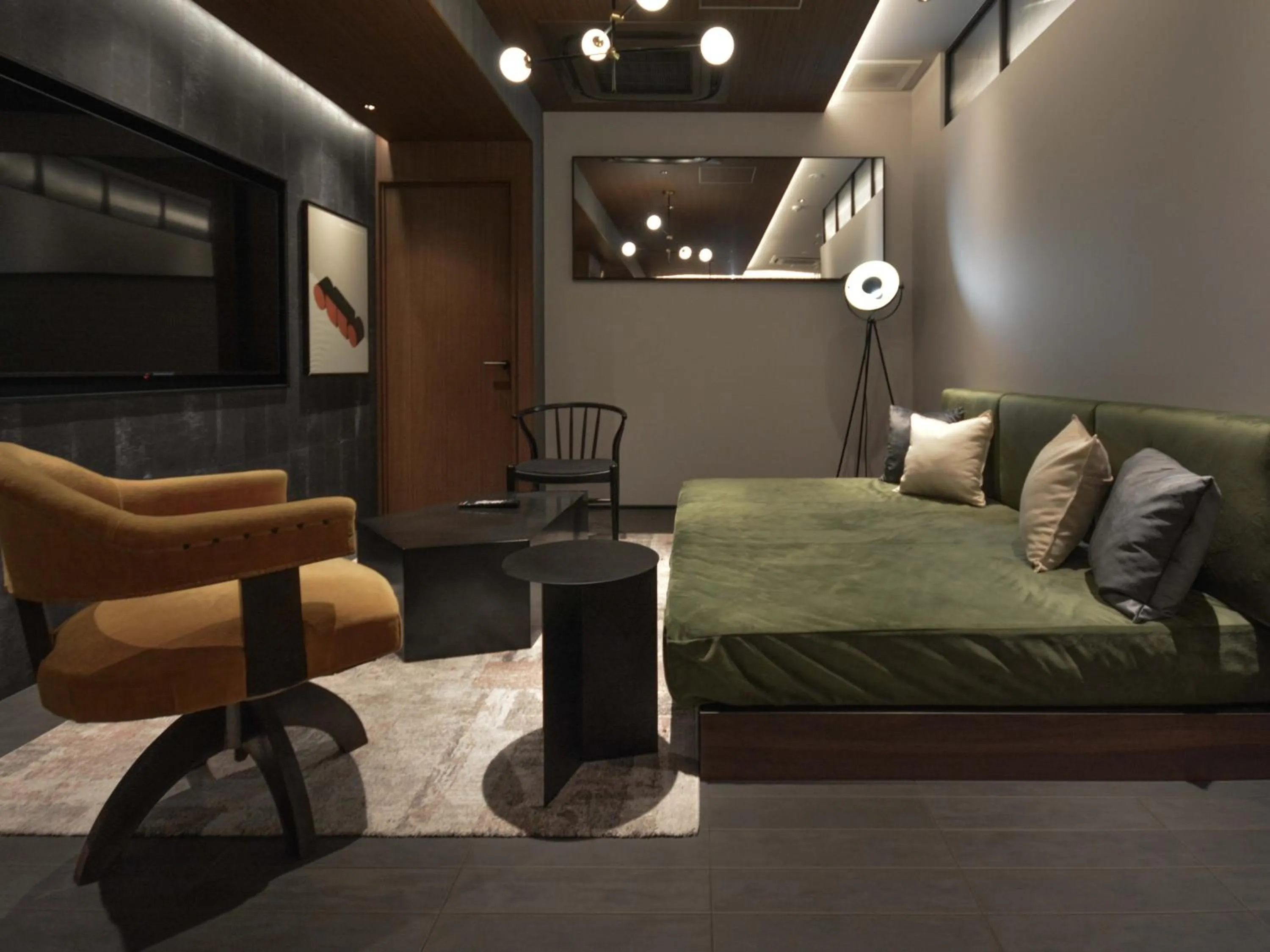 Living room, Bed in illi Gran Azabujuban