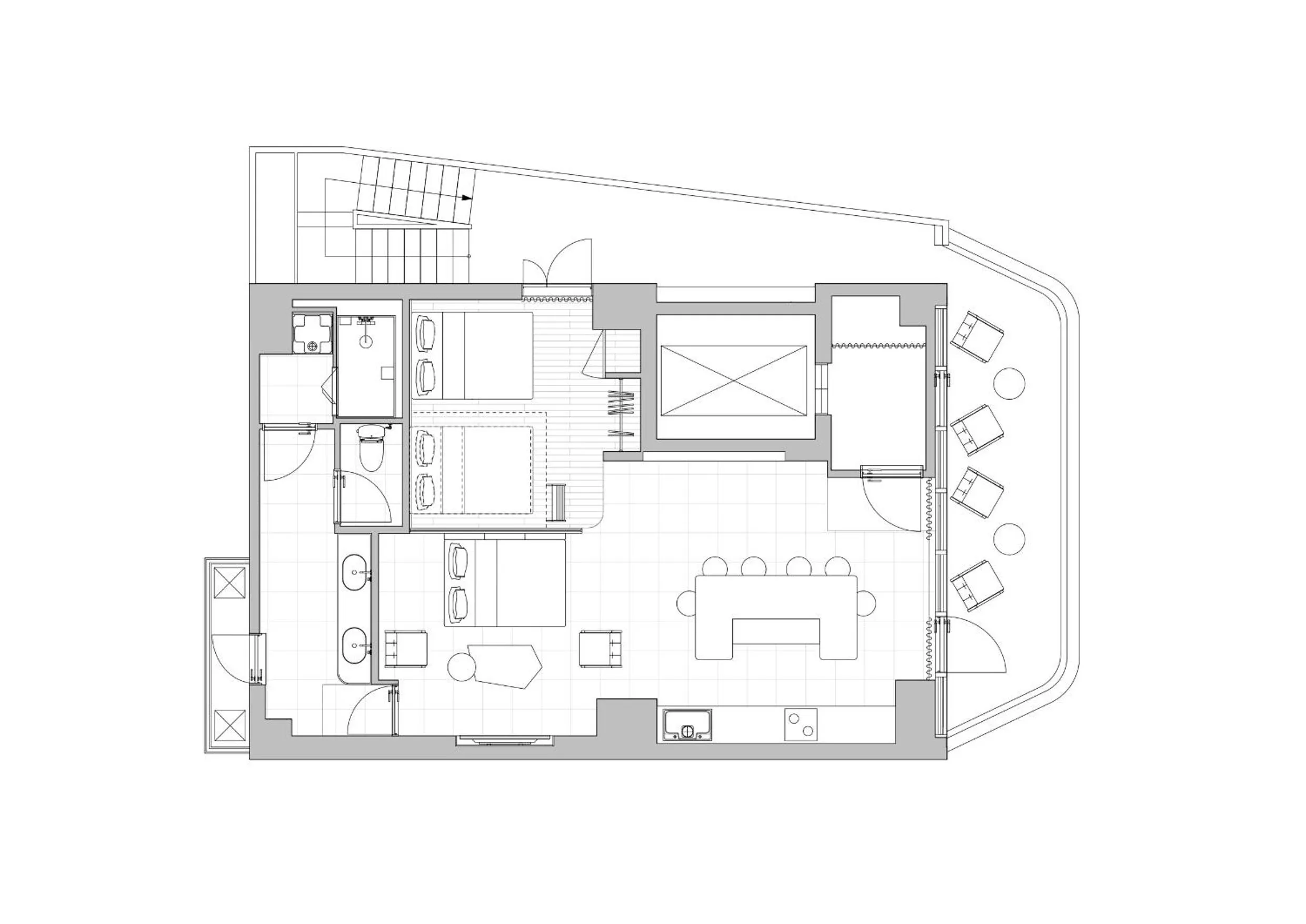 Floor plan in illi Gran Azabujuban