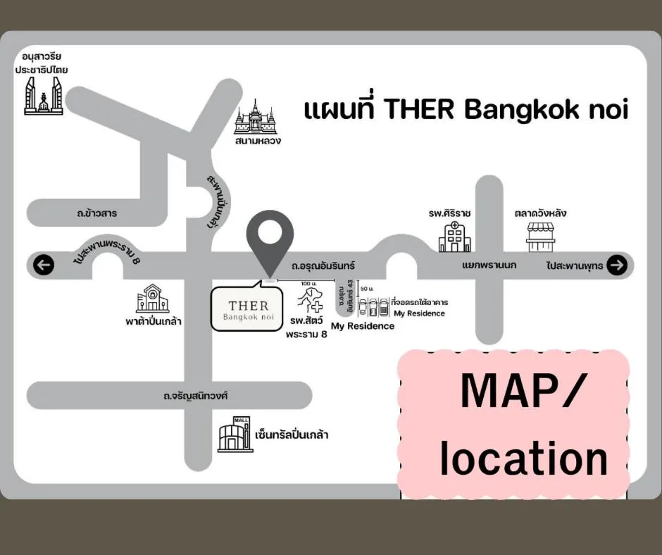 Floor plan in Ther Bangkoknoi Hotel