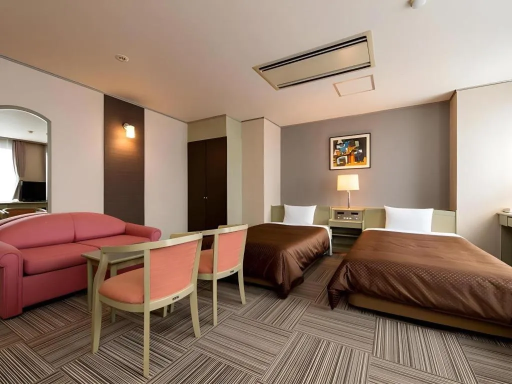 Bed in New Biwako Hotel