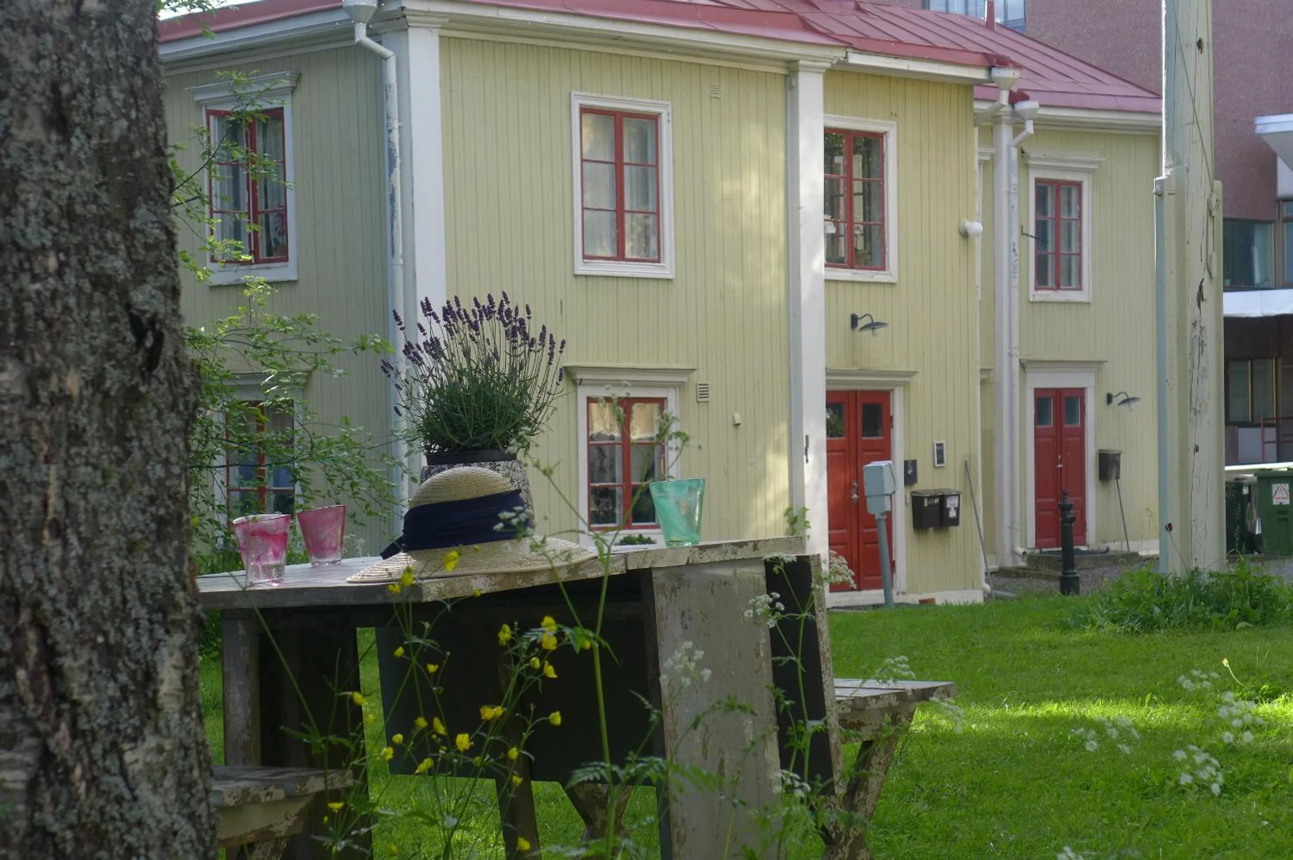 Facade/entrance in Prästgatanett Apartments