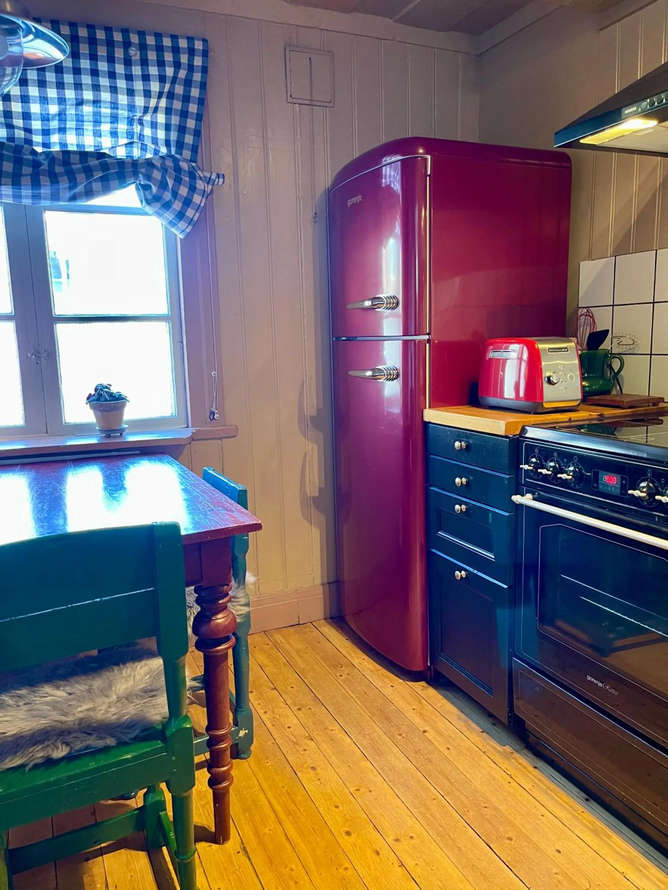 Kitchen or kitchenette in Prästgatanett Apartments