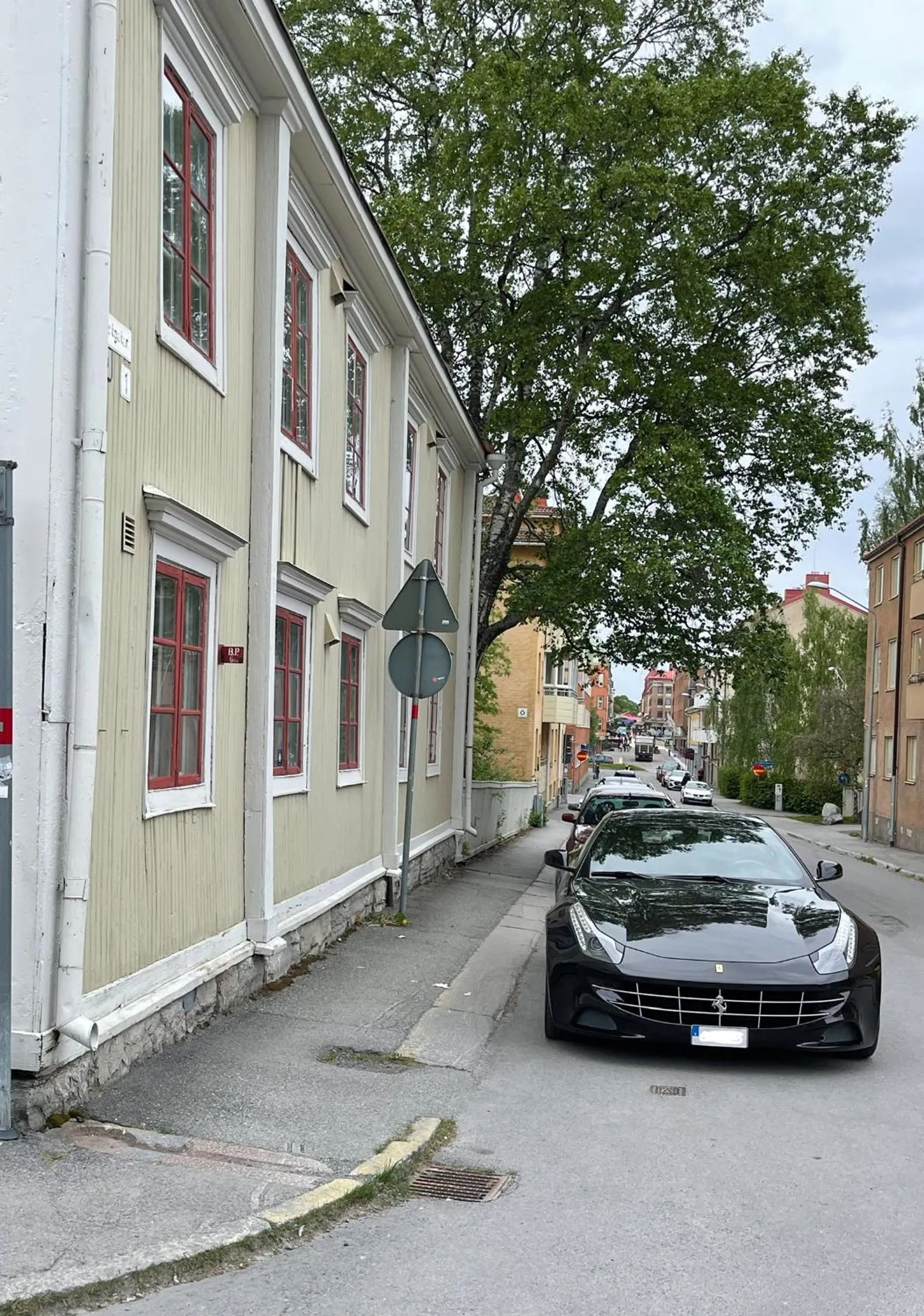 Facade/entrance in Prästgatanett Apartments