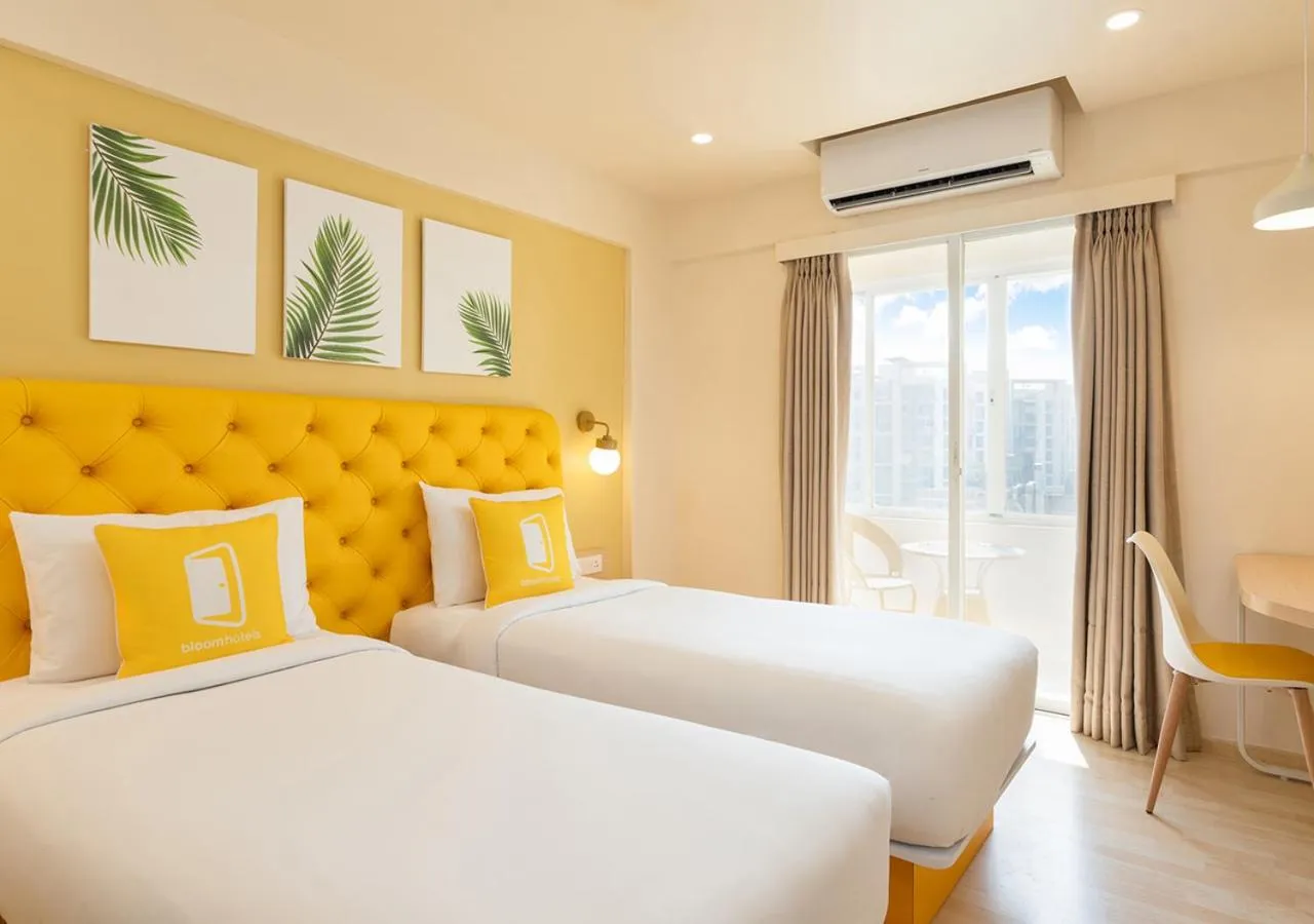 View (from property/room), Bed in Bloom Hotel - Balewadi