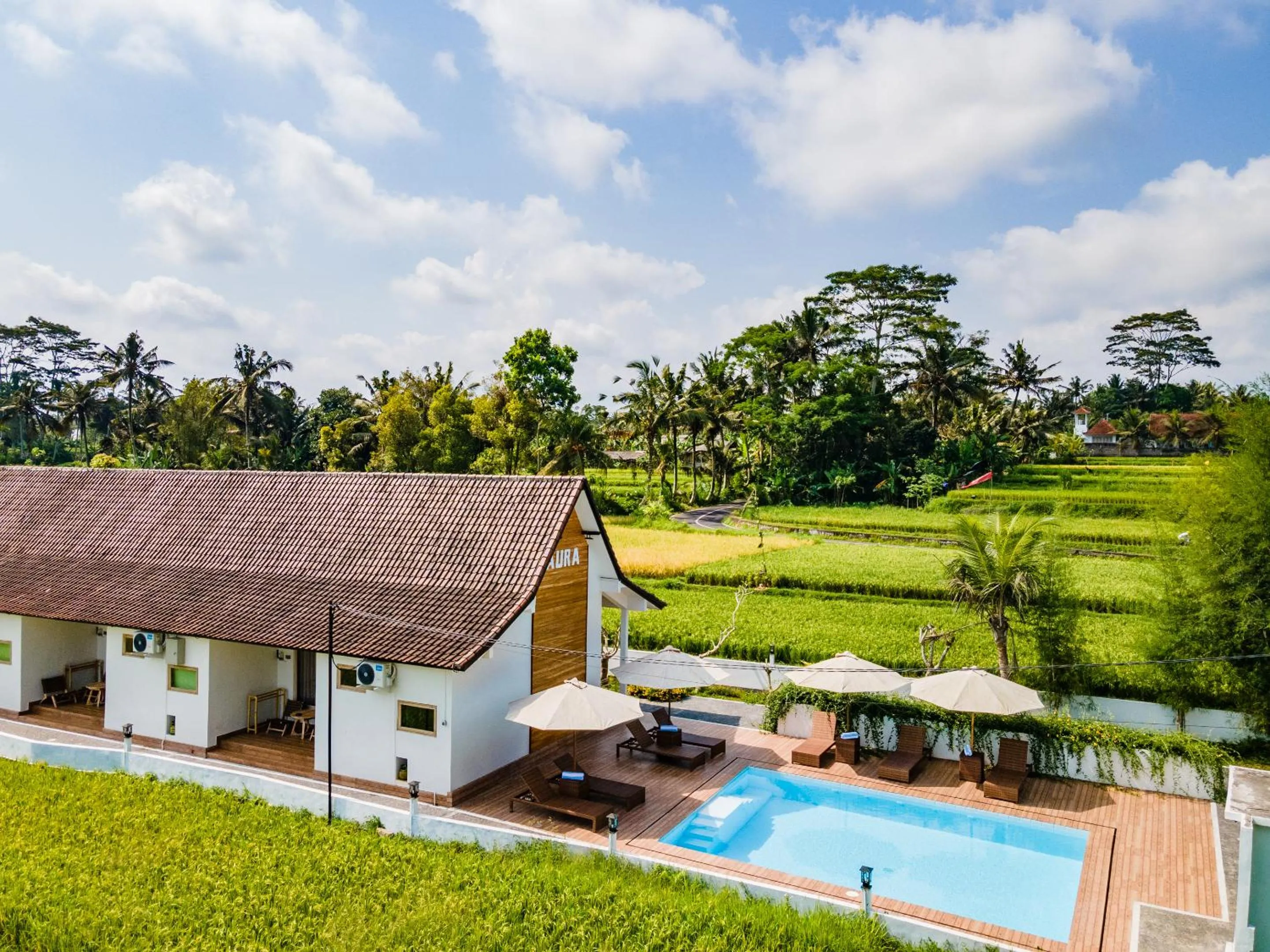 Property building in Aura Apartments Ubud