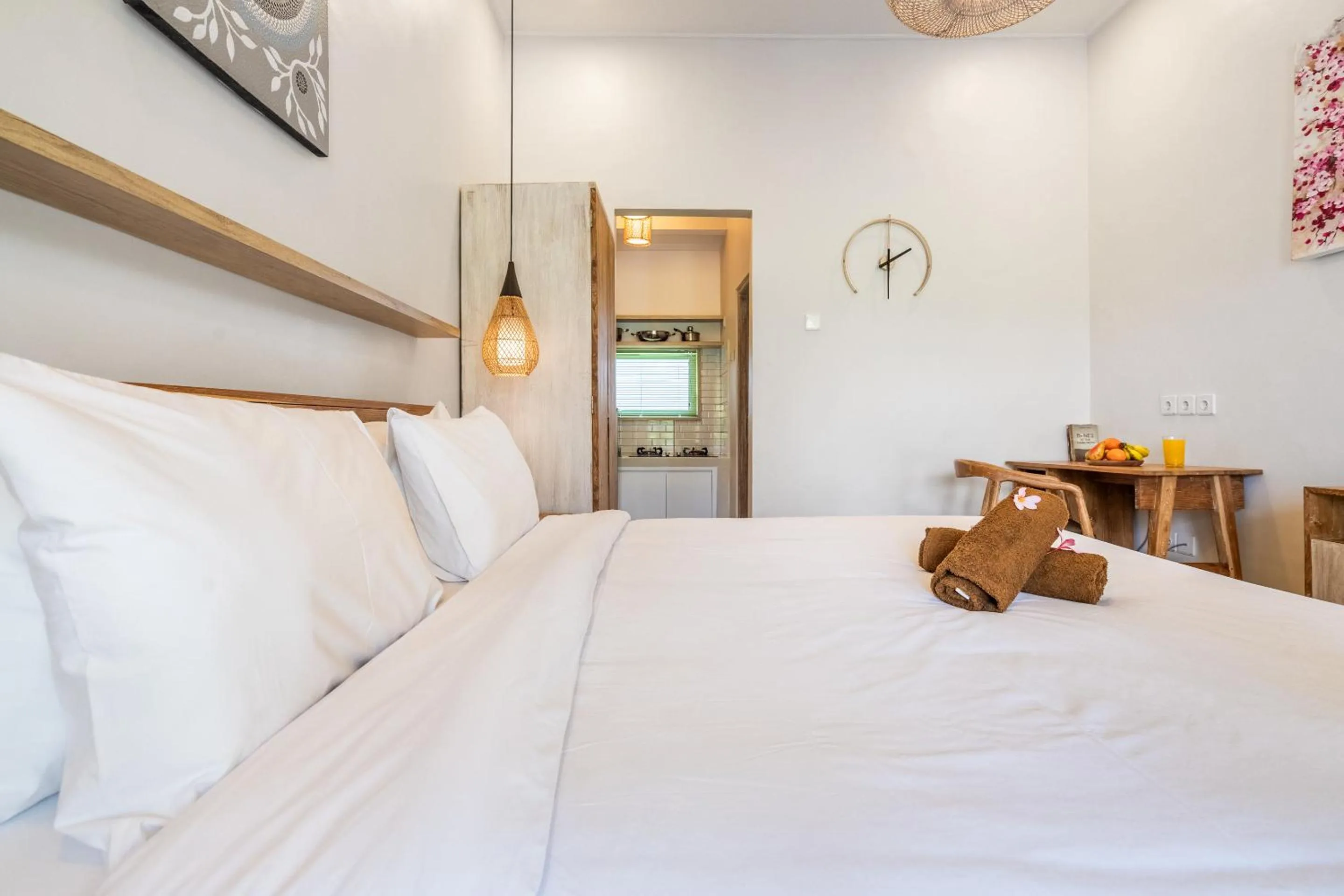 Bed in Aura Apartments Ubud