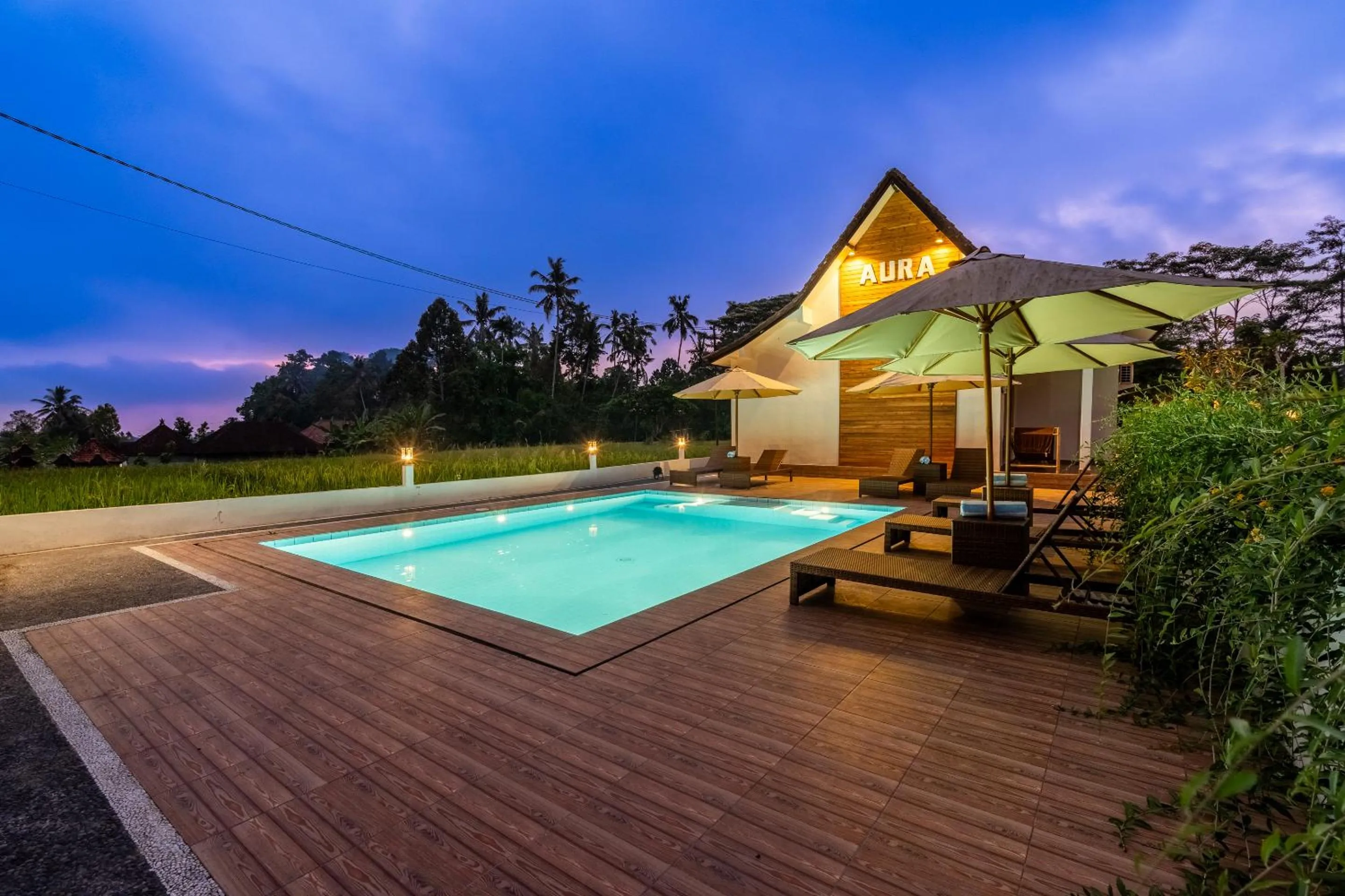 Property building in Aura Apartments Ubud