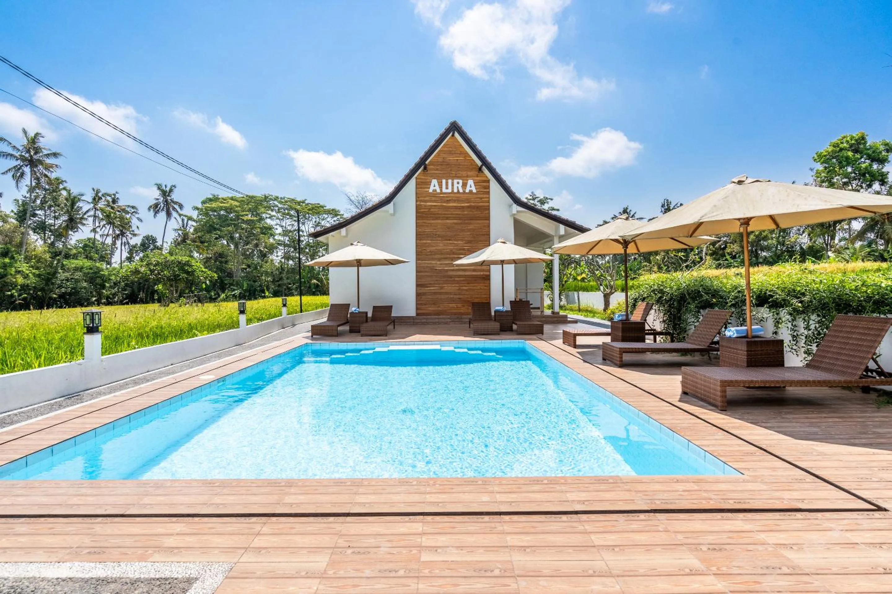 Property building in Aura Apartments Ubud