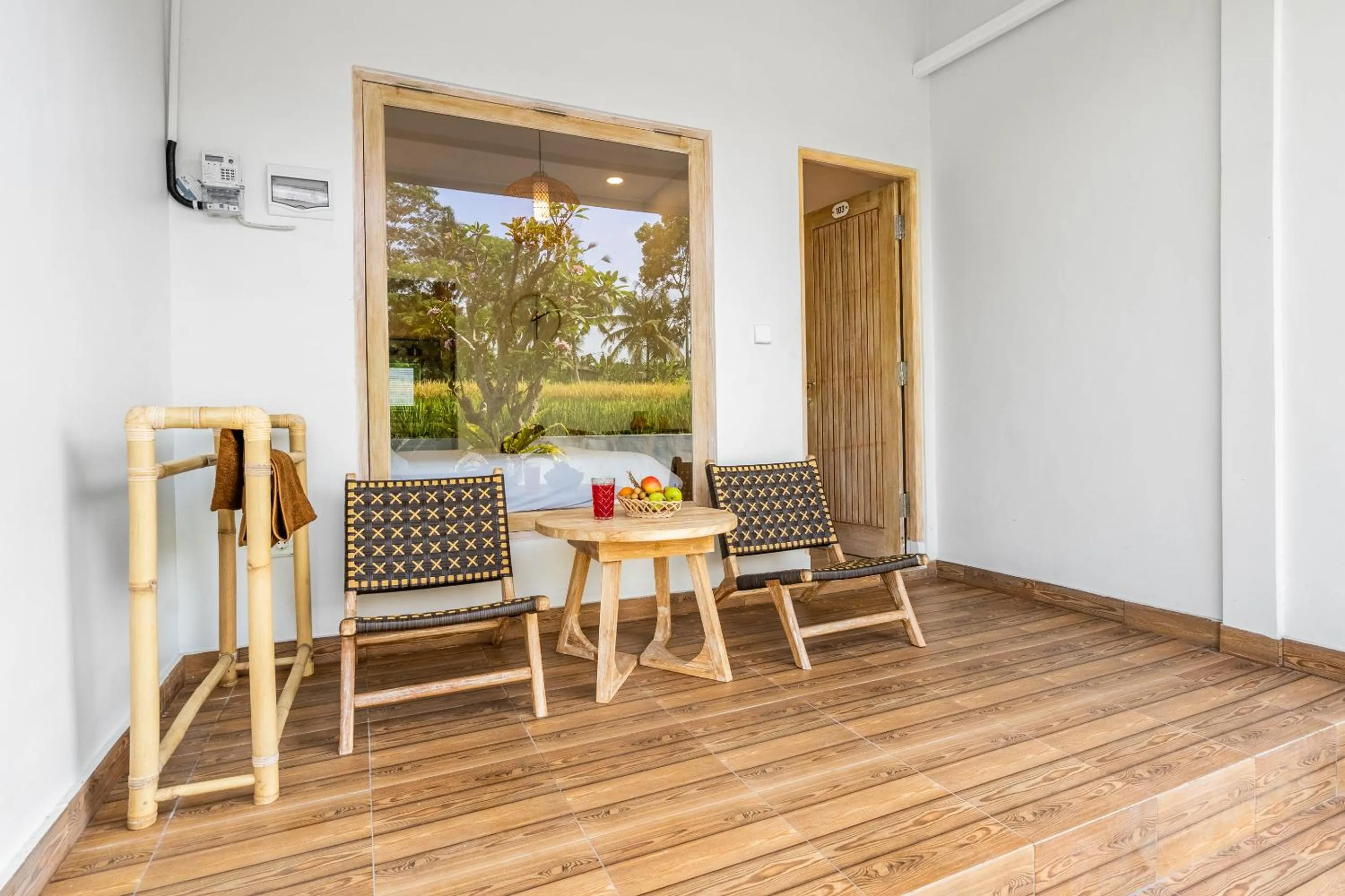 Balcony/Terrace in Aura Apartments Ubud