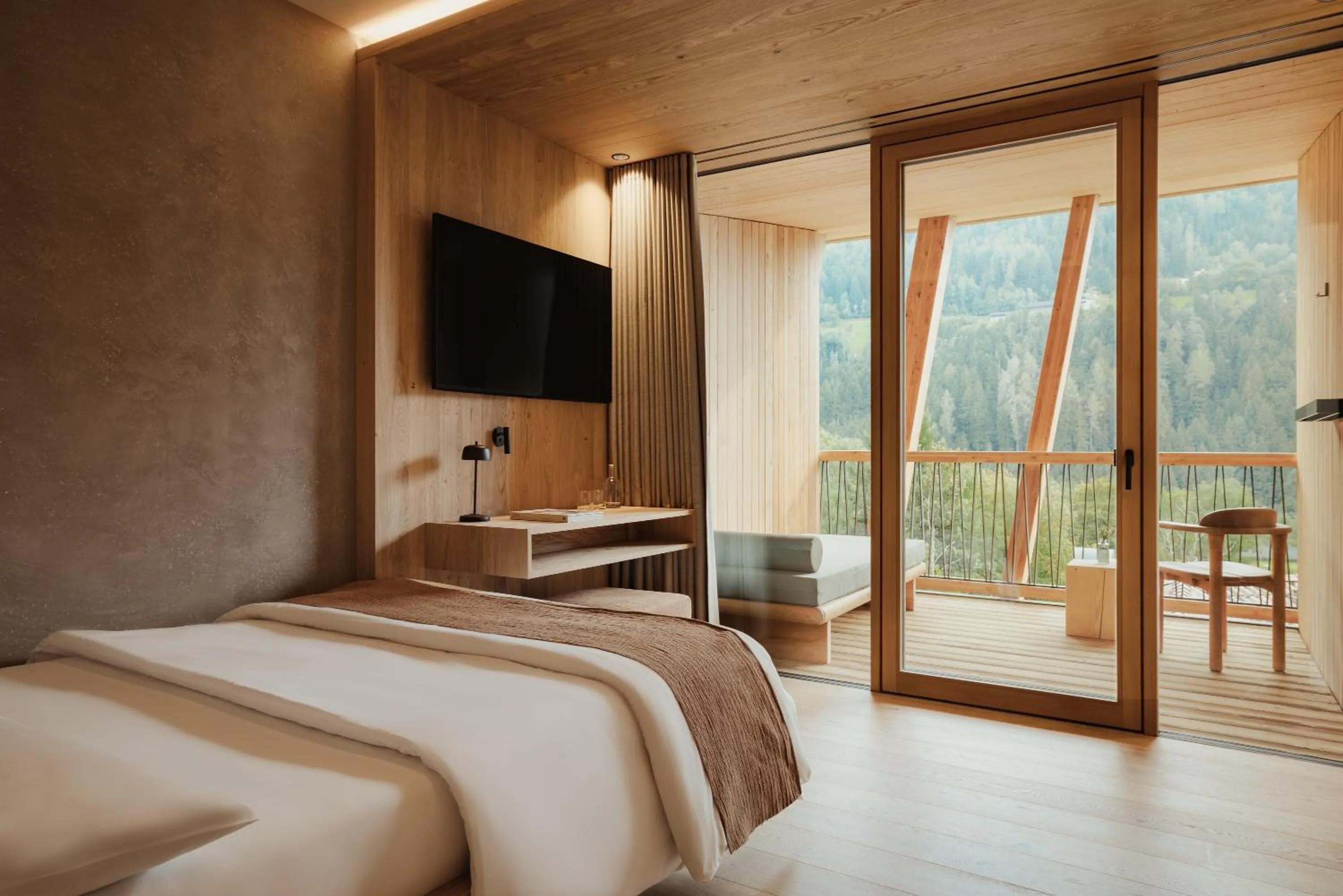 Bed in Taubers Bio Vitalhotel