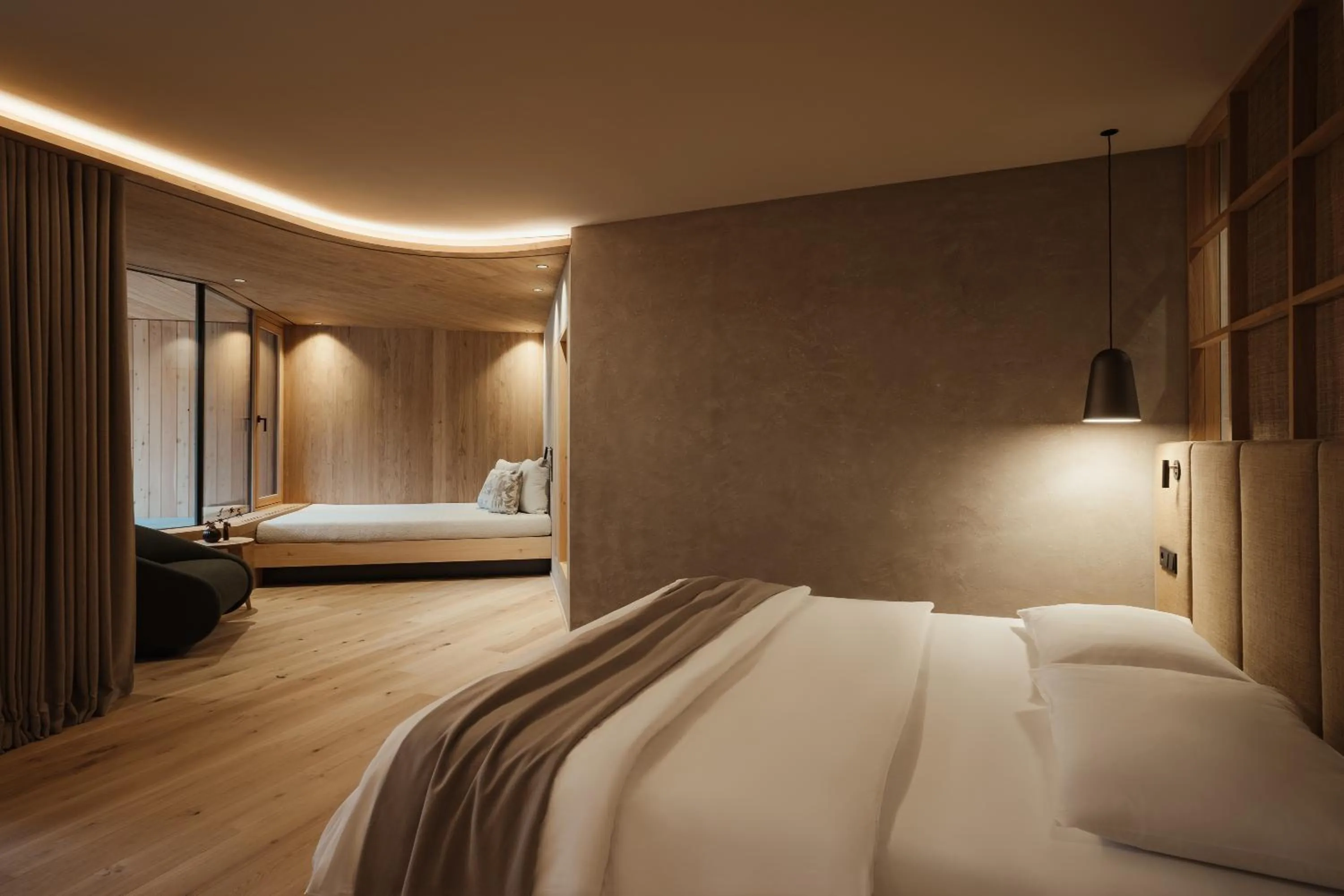 Bed in Taubers Bio Vitalhotel