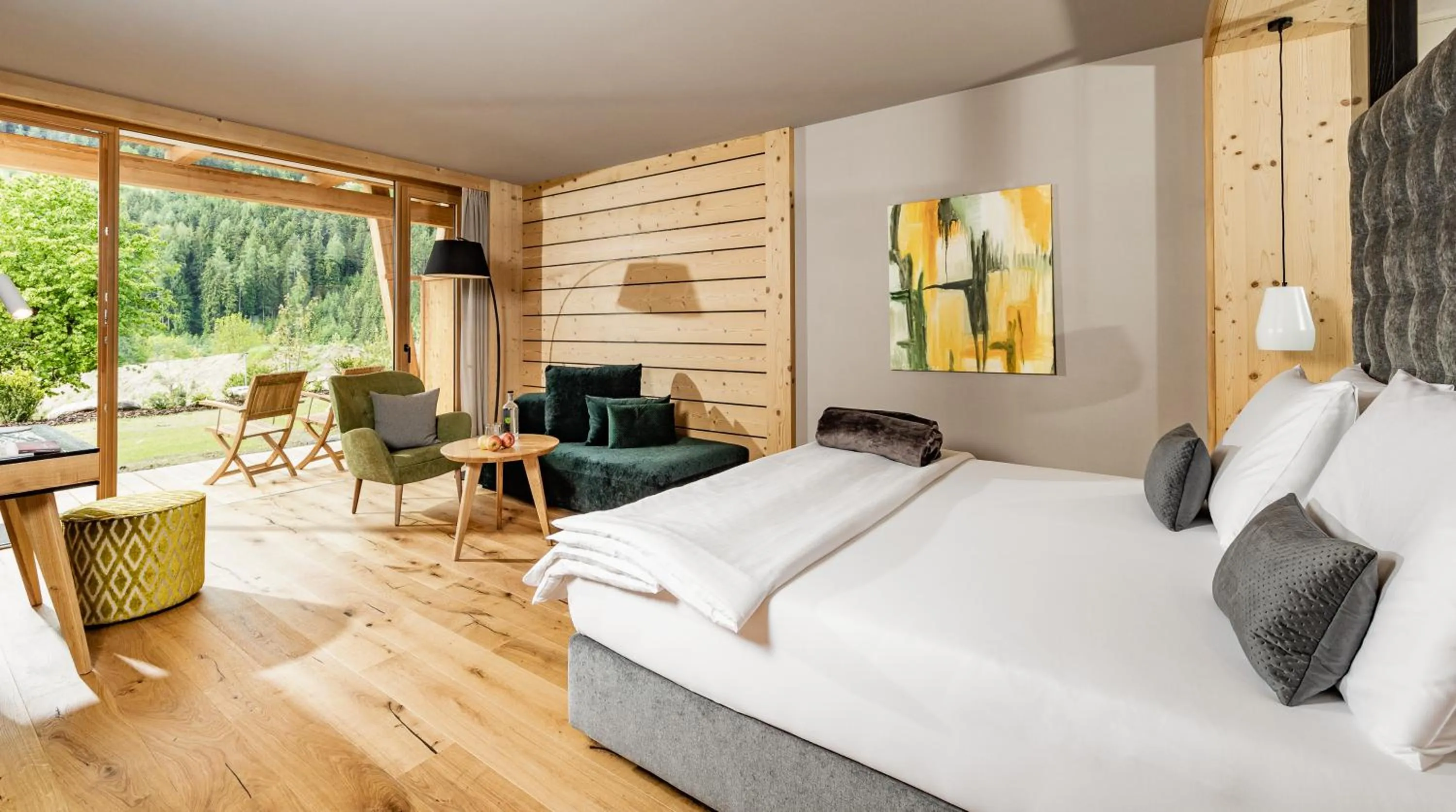 Bed in Taubers Bio Vitalhotel