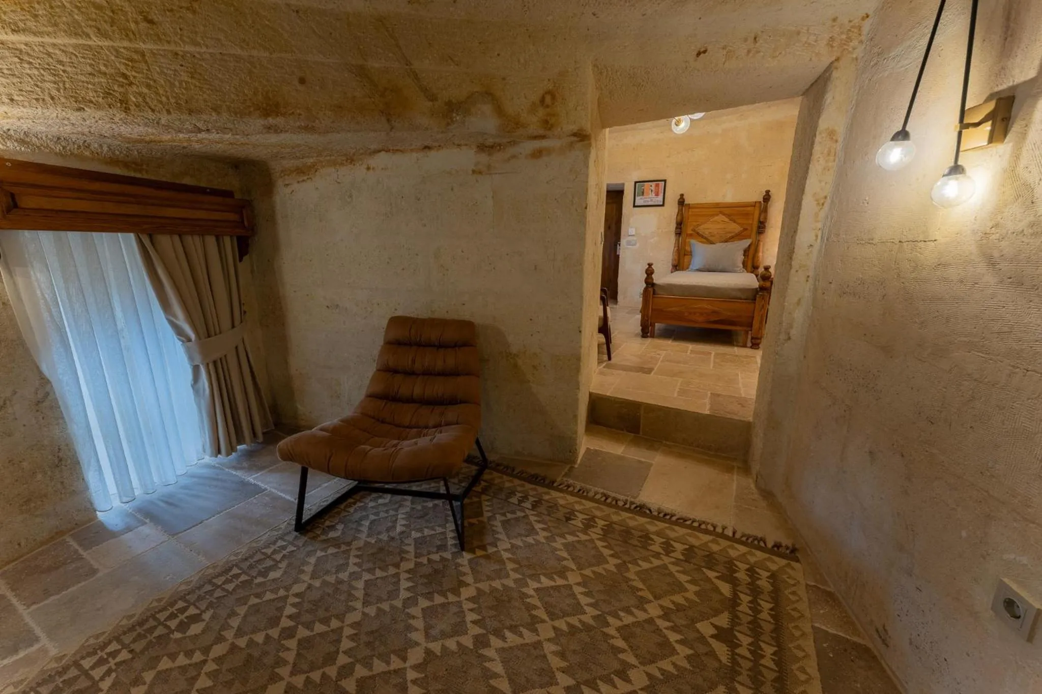 Decorative detail, Bed in Asmalı Konak Cave Suites