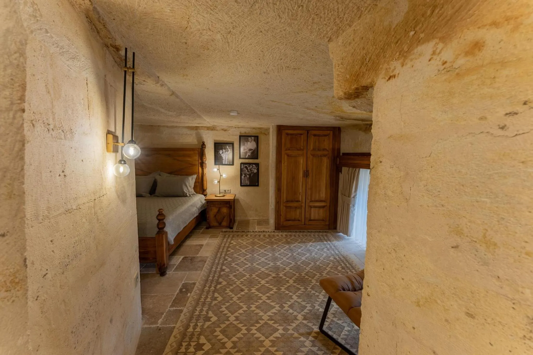 Bed in Asmalı Konak Cave Suites