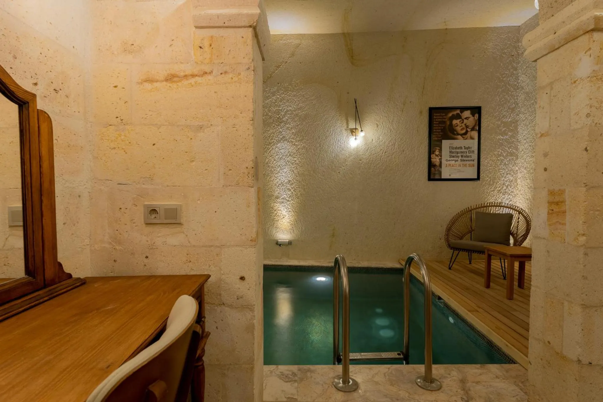 Pool view in Asmalı Konak Cave Suites