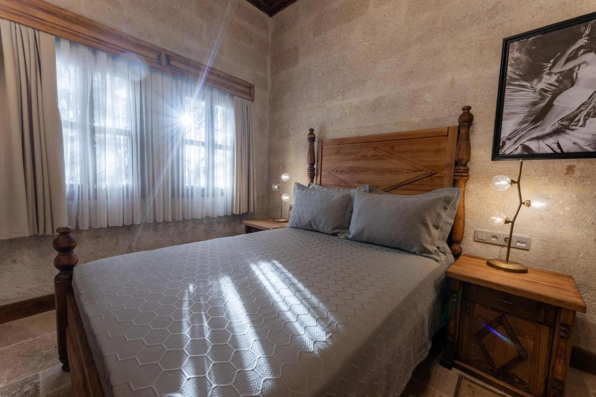 Bed in Asmalı Konak Cave Suites