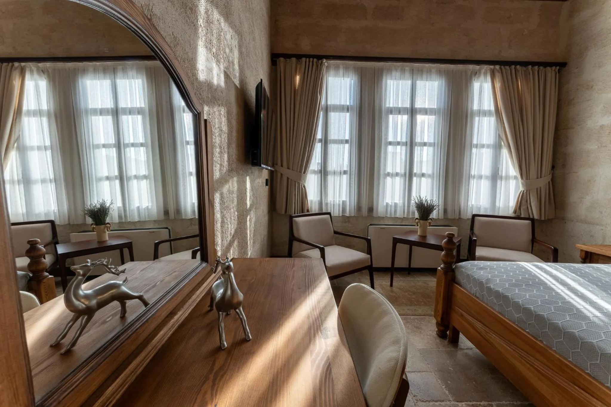 Decorative detail, Bed in Asmalı Konak Cave Suites