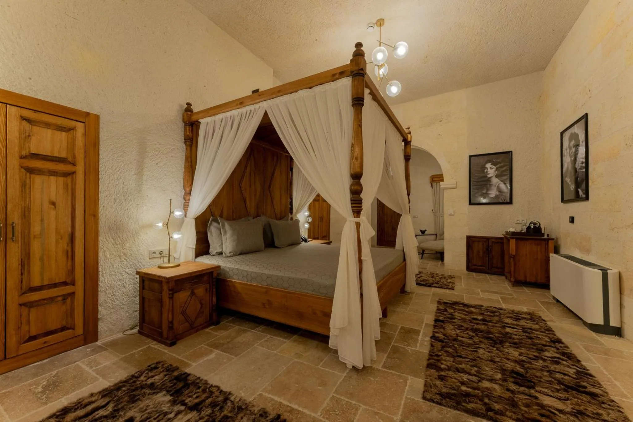 Bed in Asmalı Konak Cave Suites