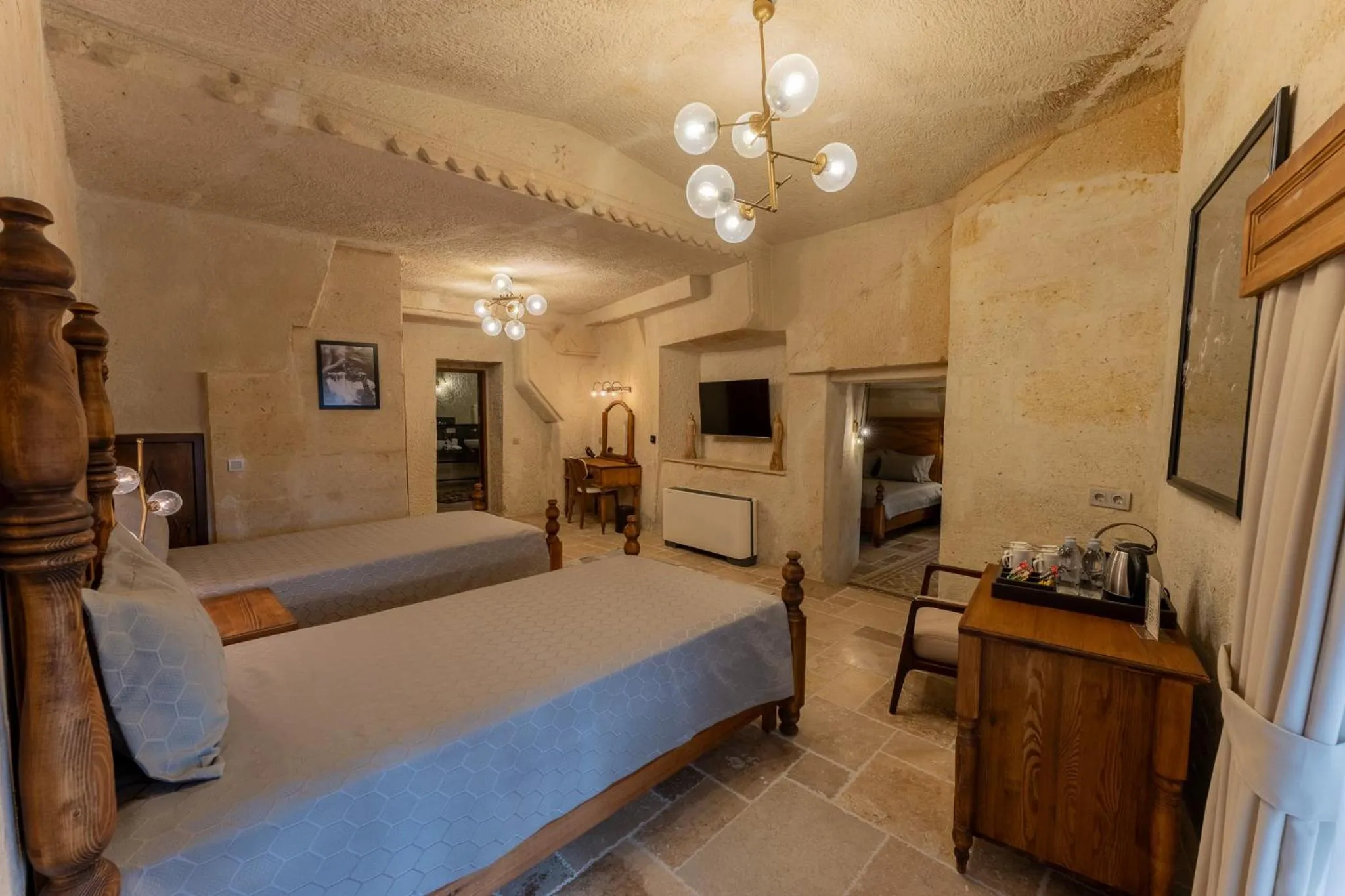 Bed in Asmalı Konak Cave Suites