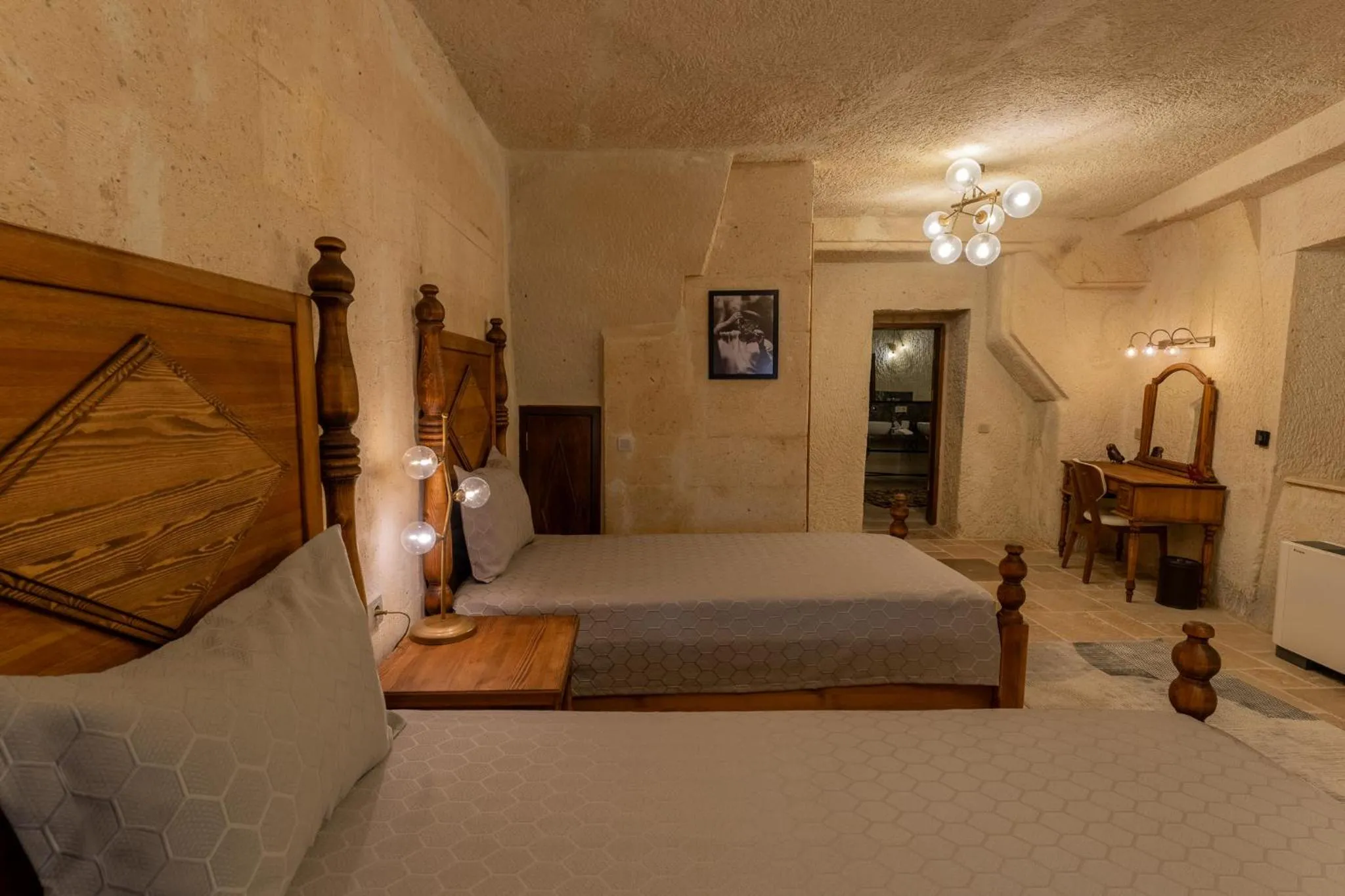 Bed in Asmalı Konak Cave Suites