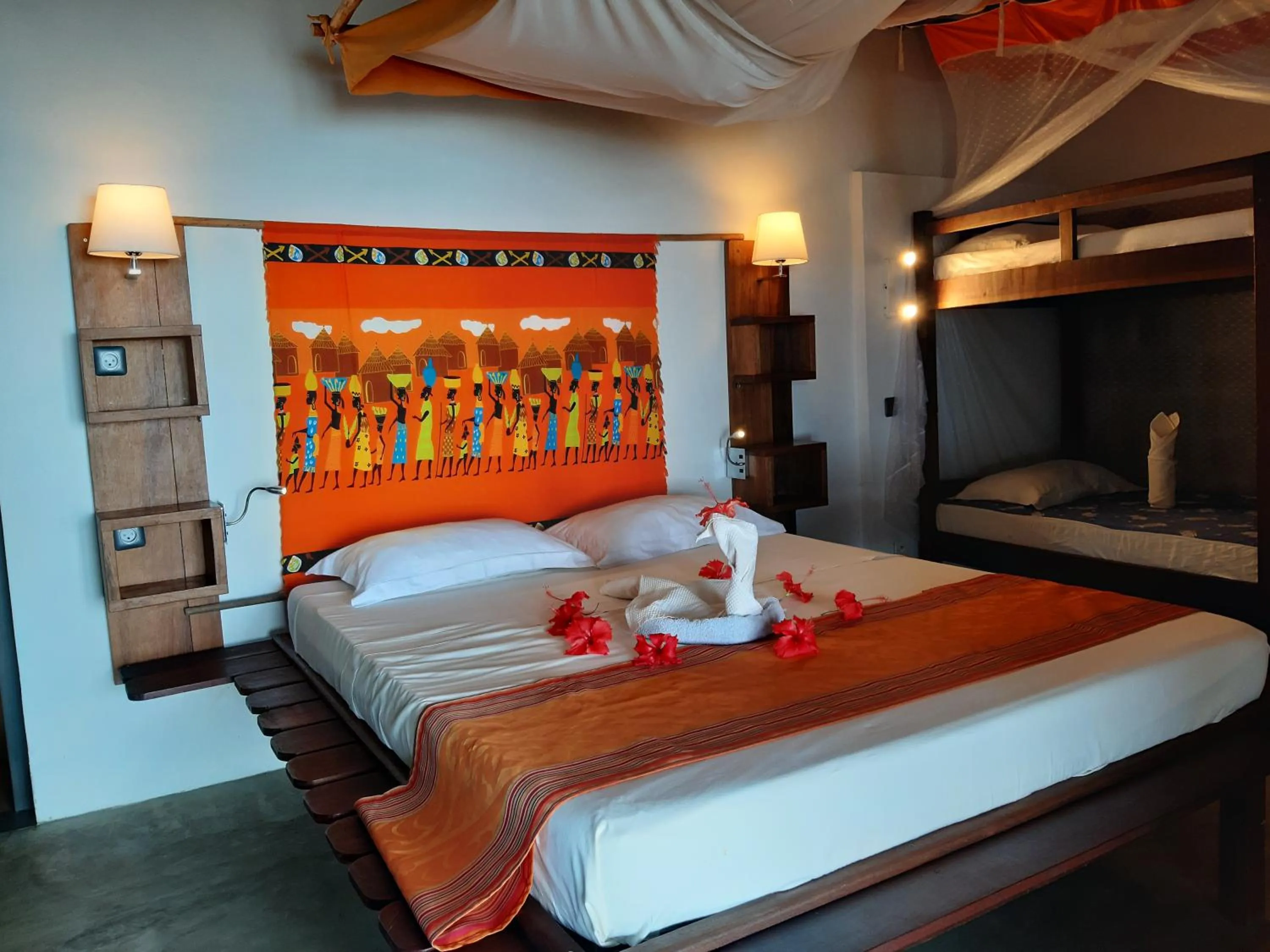 Bed in Libertalia Hotel