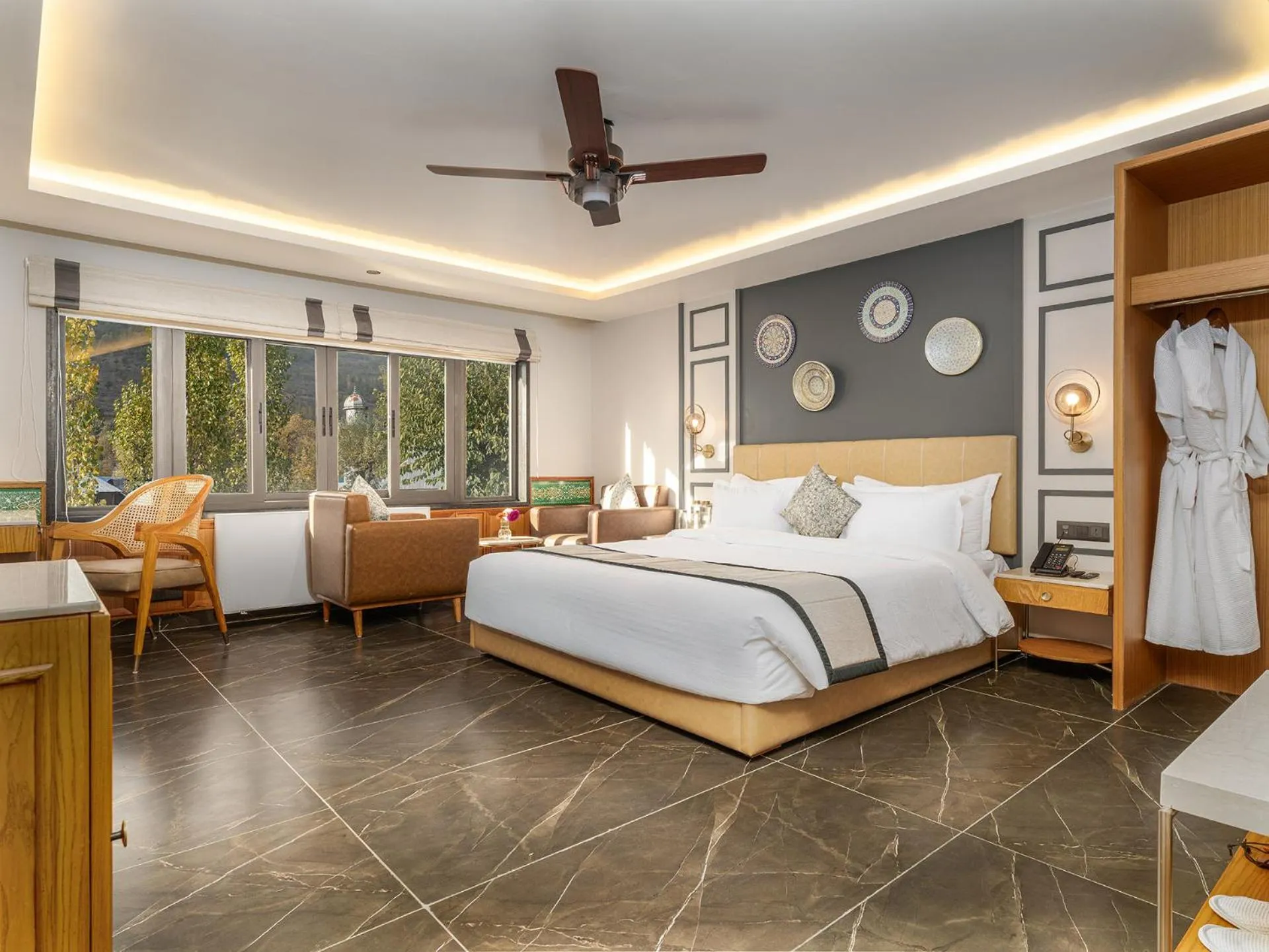 Bedroom, Bed in The Vale Lodge