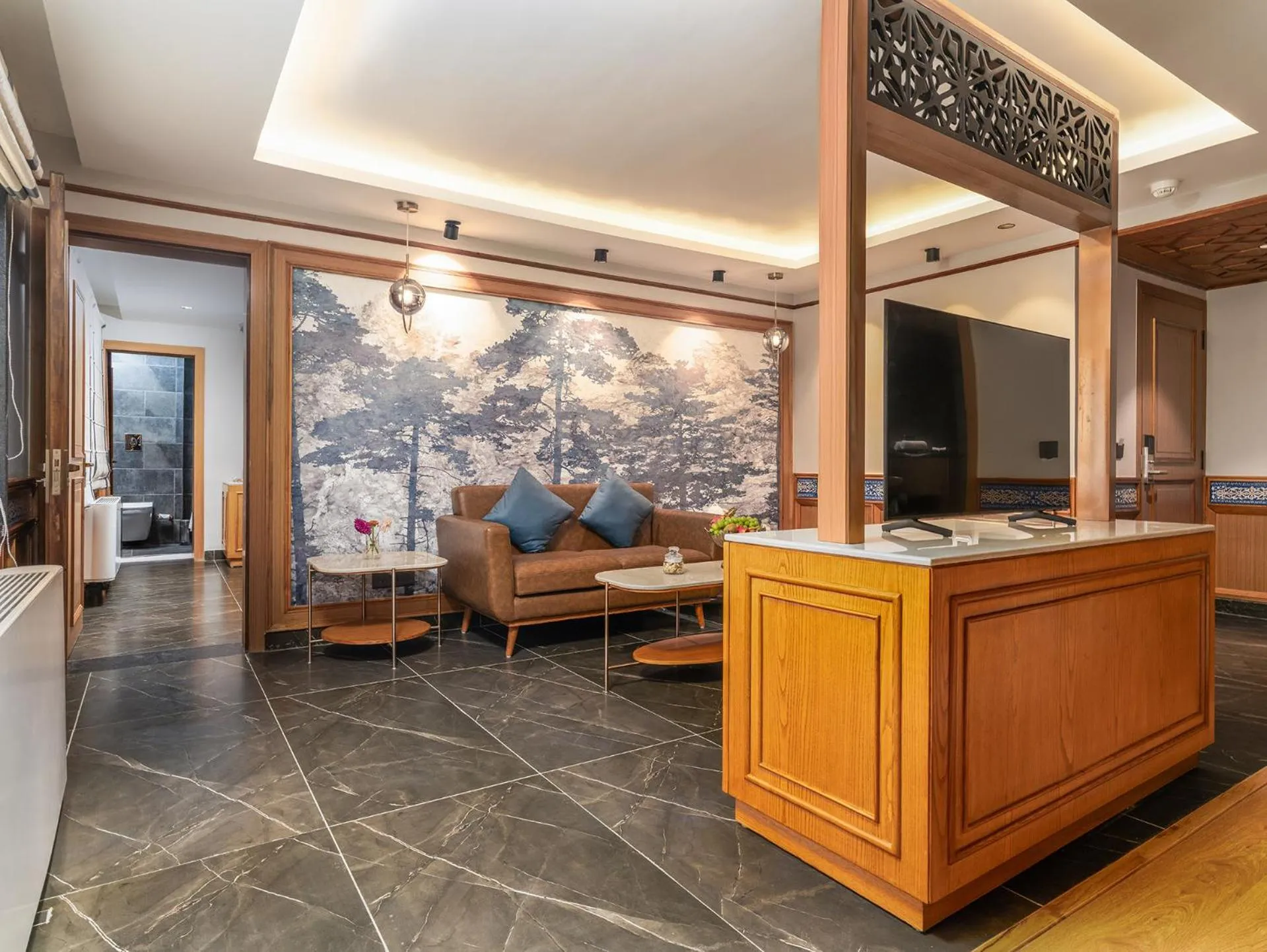 Seating area in The Vale Lodge