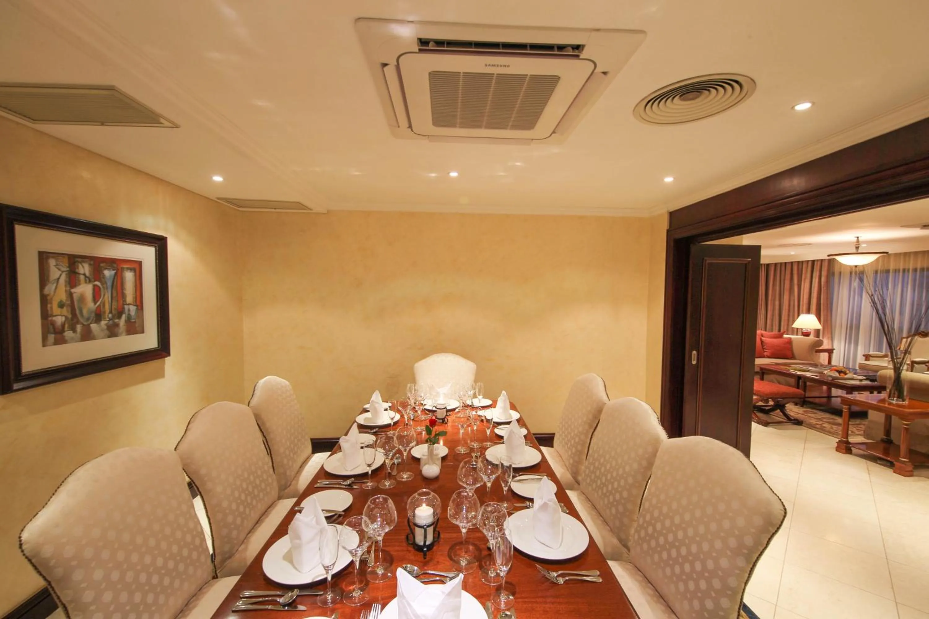 Dining area in Kigali Serena Hotel