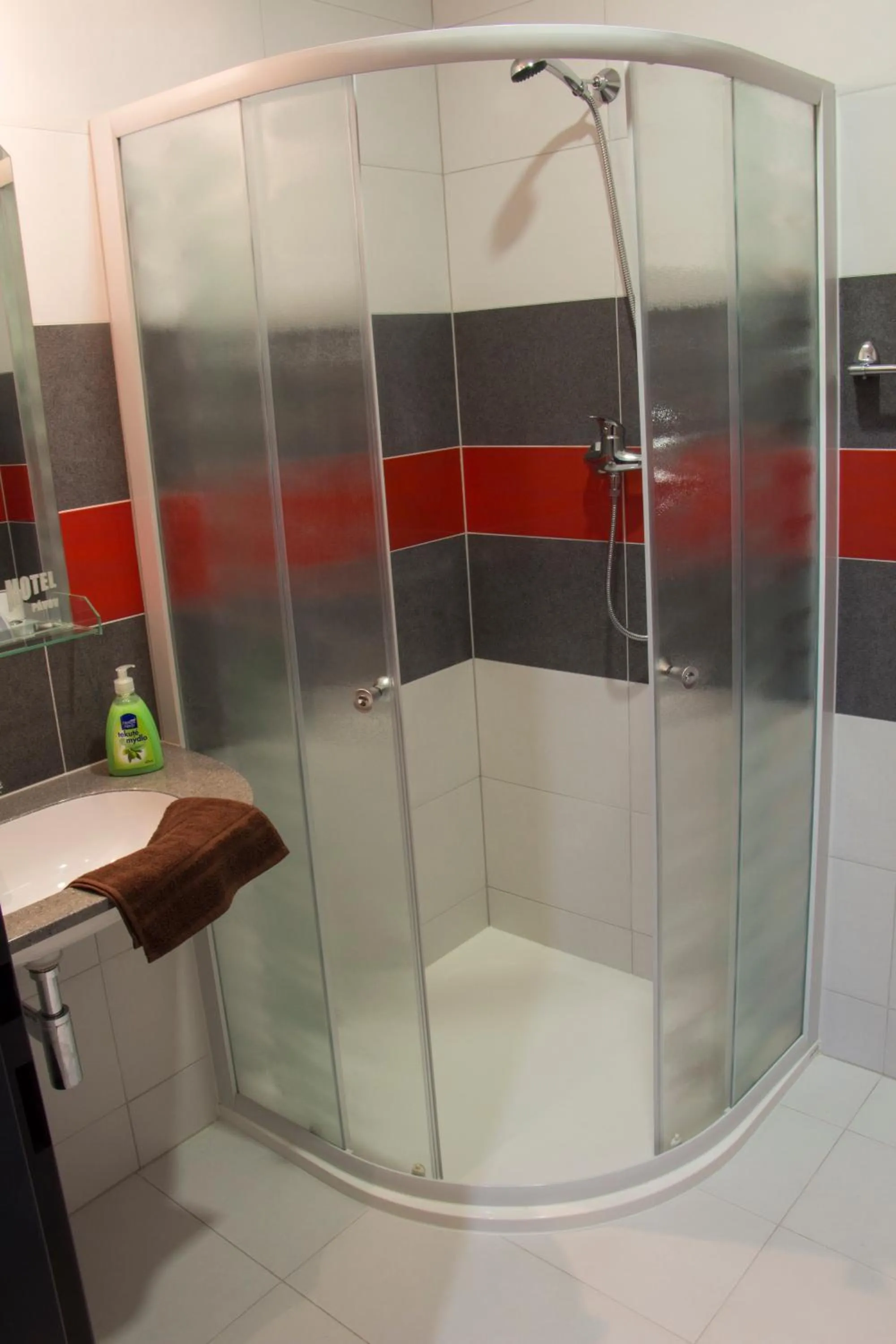 Shower in Motel Pávov