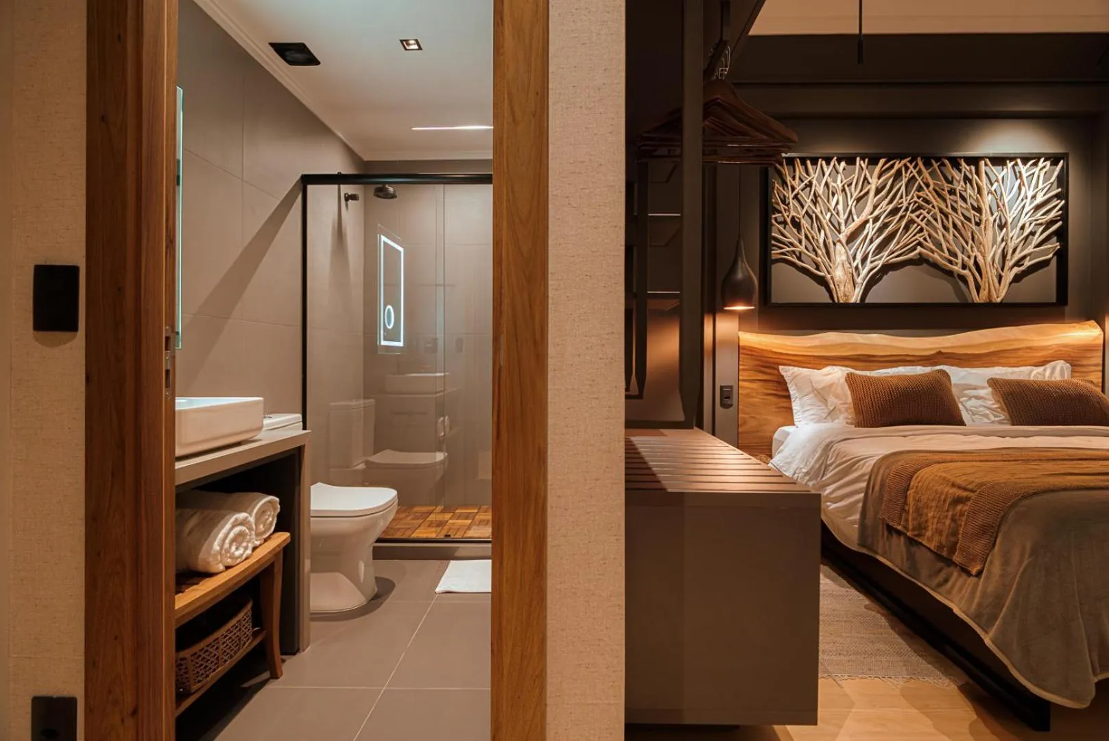 Bathroom, Bed in Mater Hotel