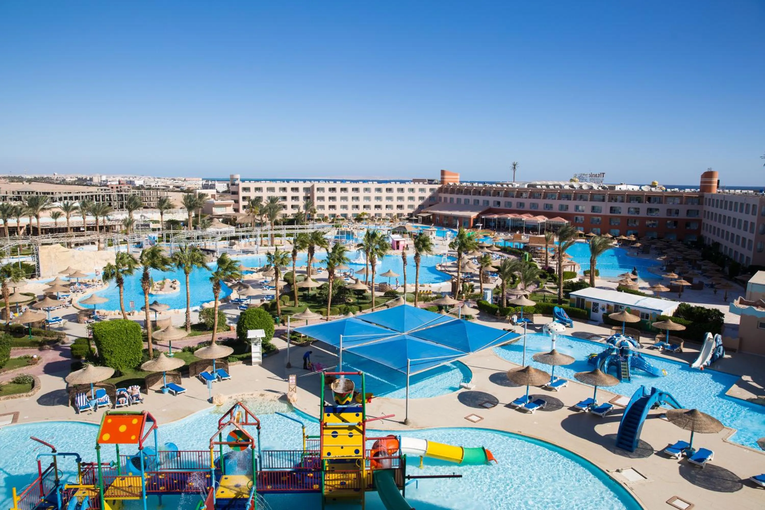 Pool view in Titanic Aqua Park Resort - Families and Couples only