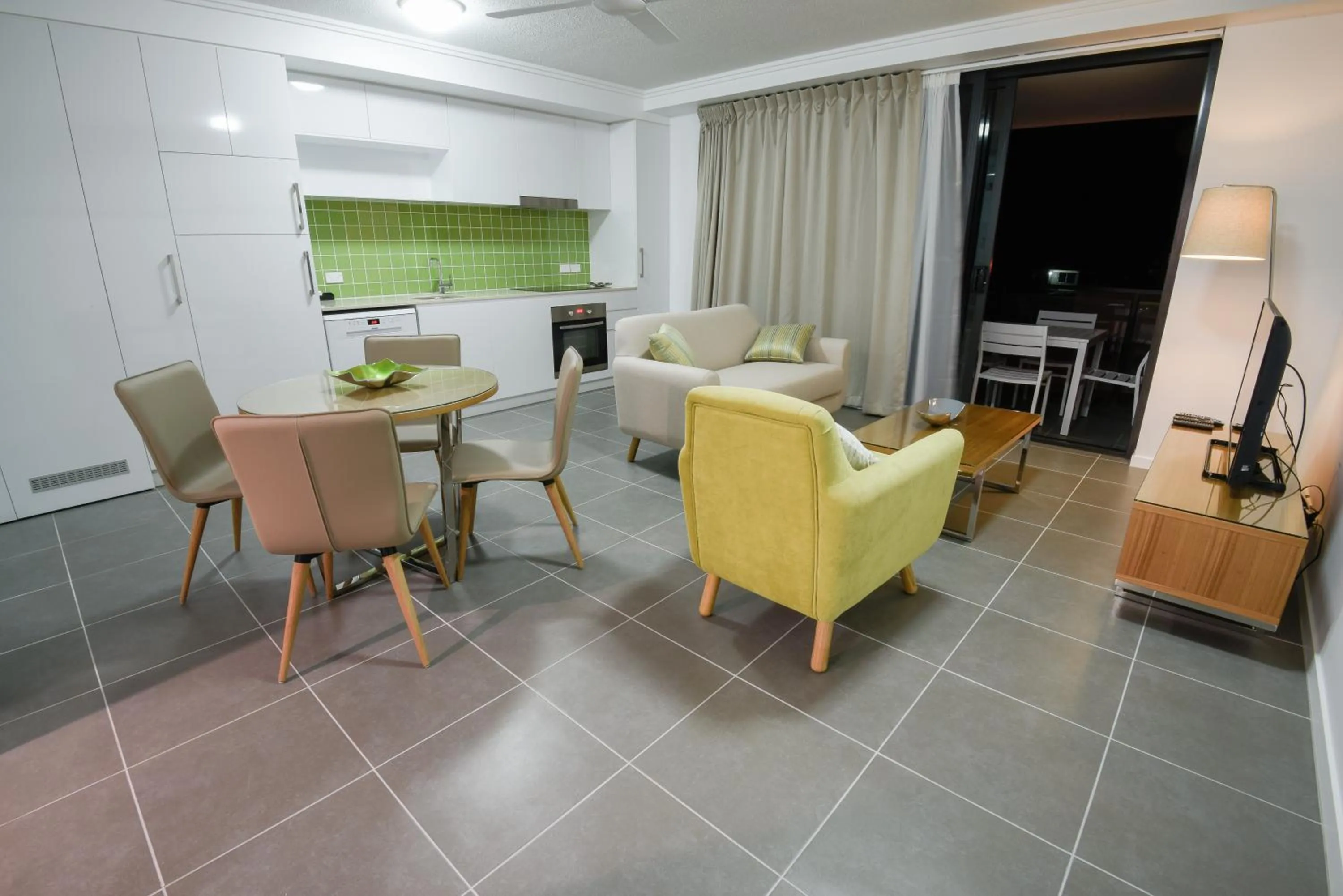 Living room in Pacific Sands Apartments Mackay