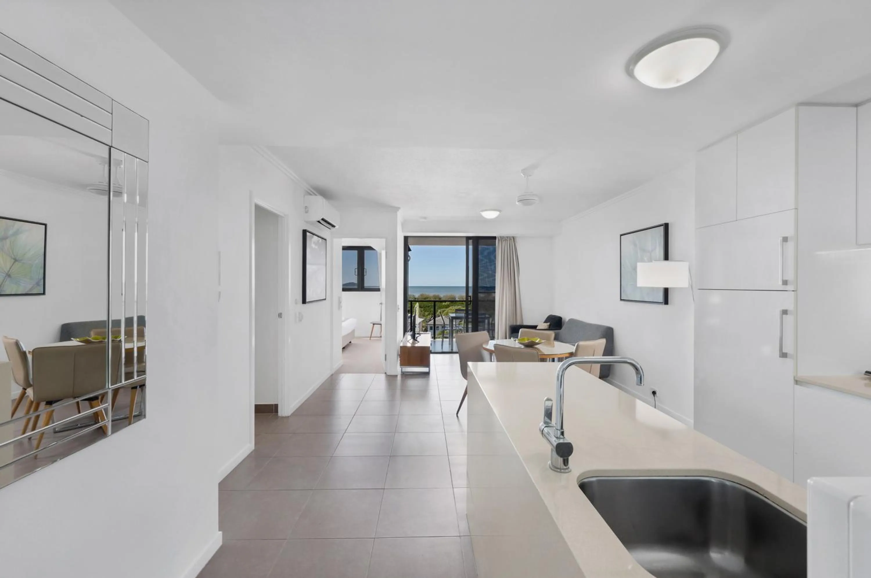 kitchen in Pacific Sands Apartments Mackay