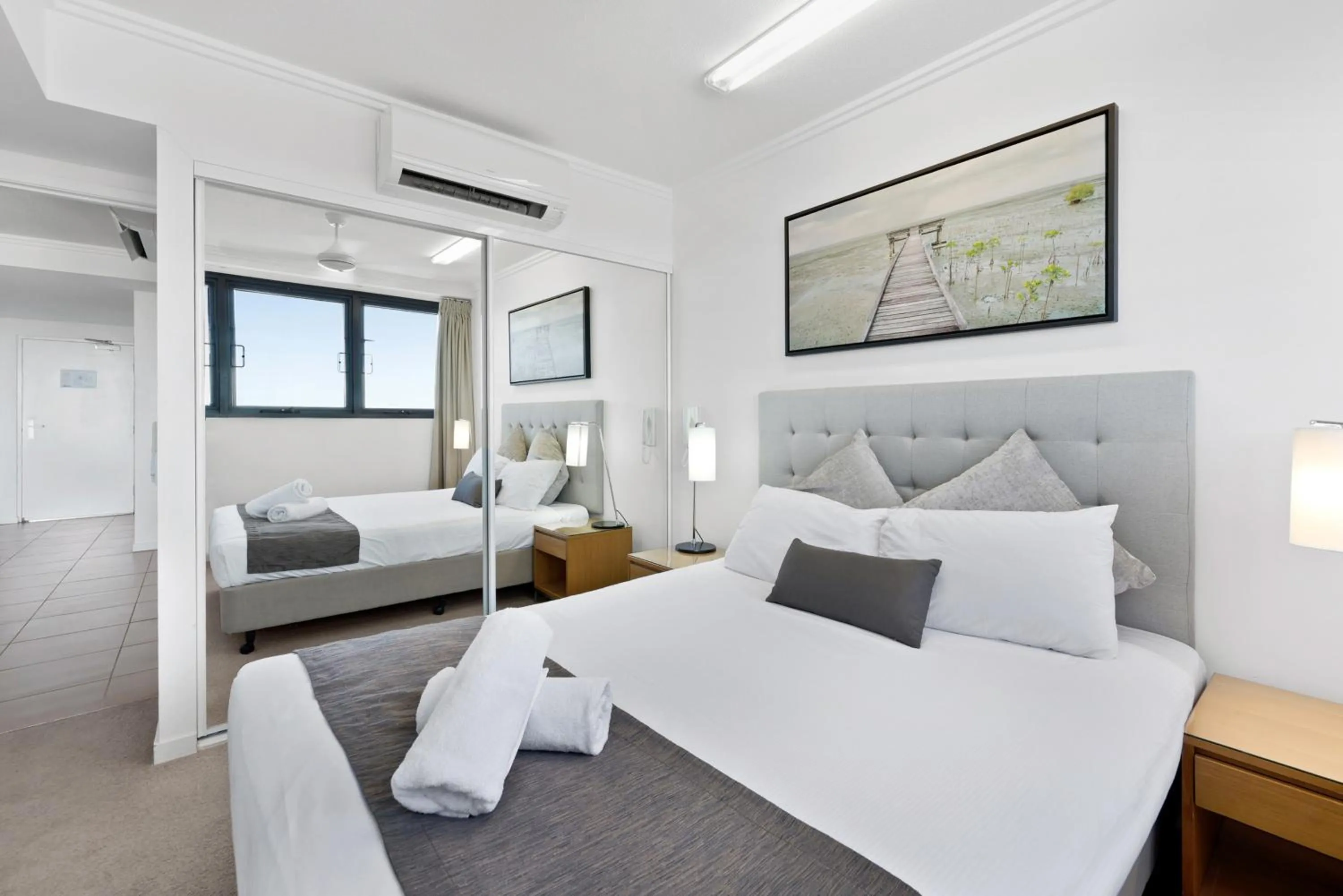 Bedroom, Bed in Pacific Sands Apartments Mackay