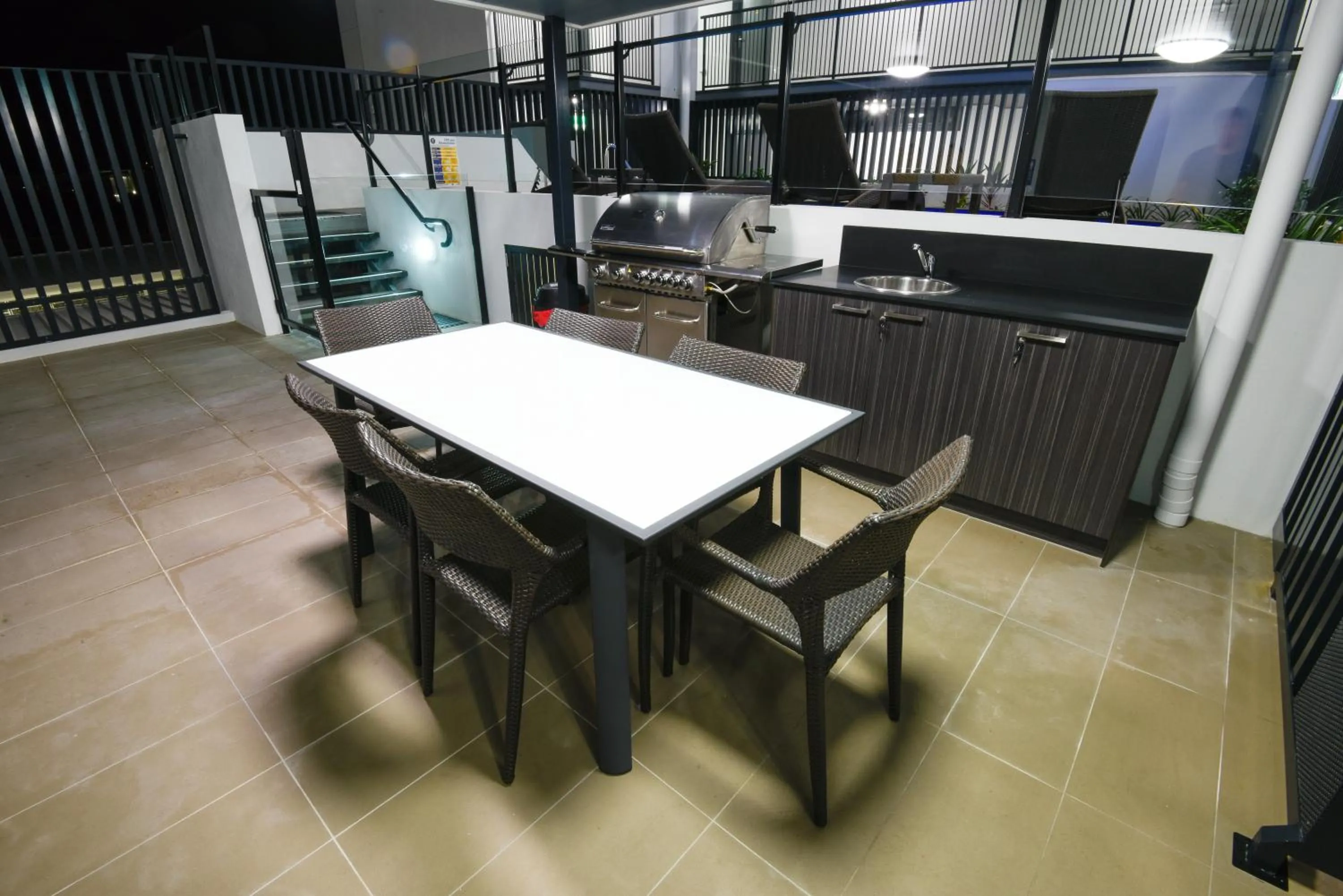 BBQ facilities in Pacific Sands Apartments Mackay