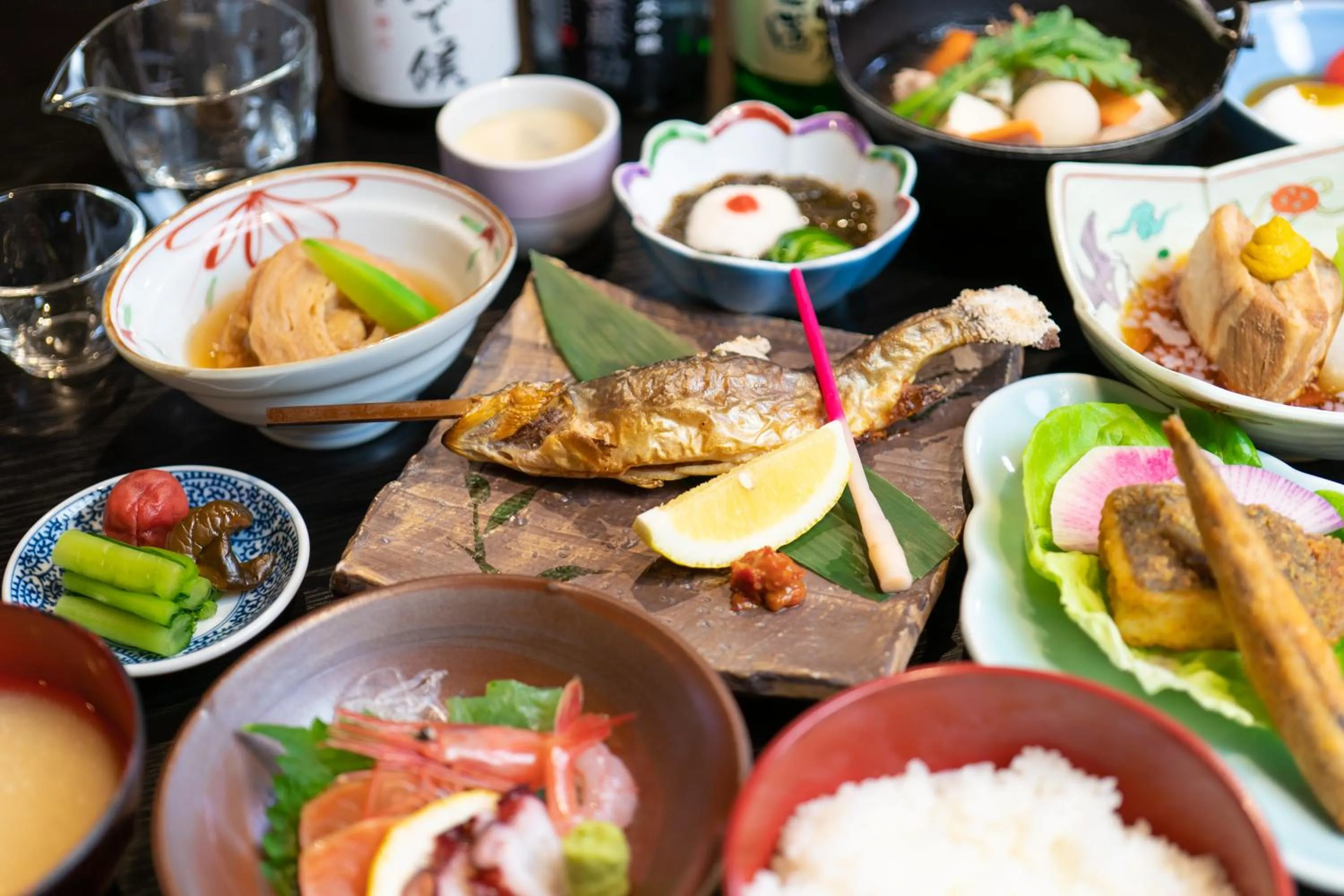 Dinner in Maruyama Onsen Kojyokan