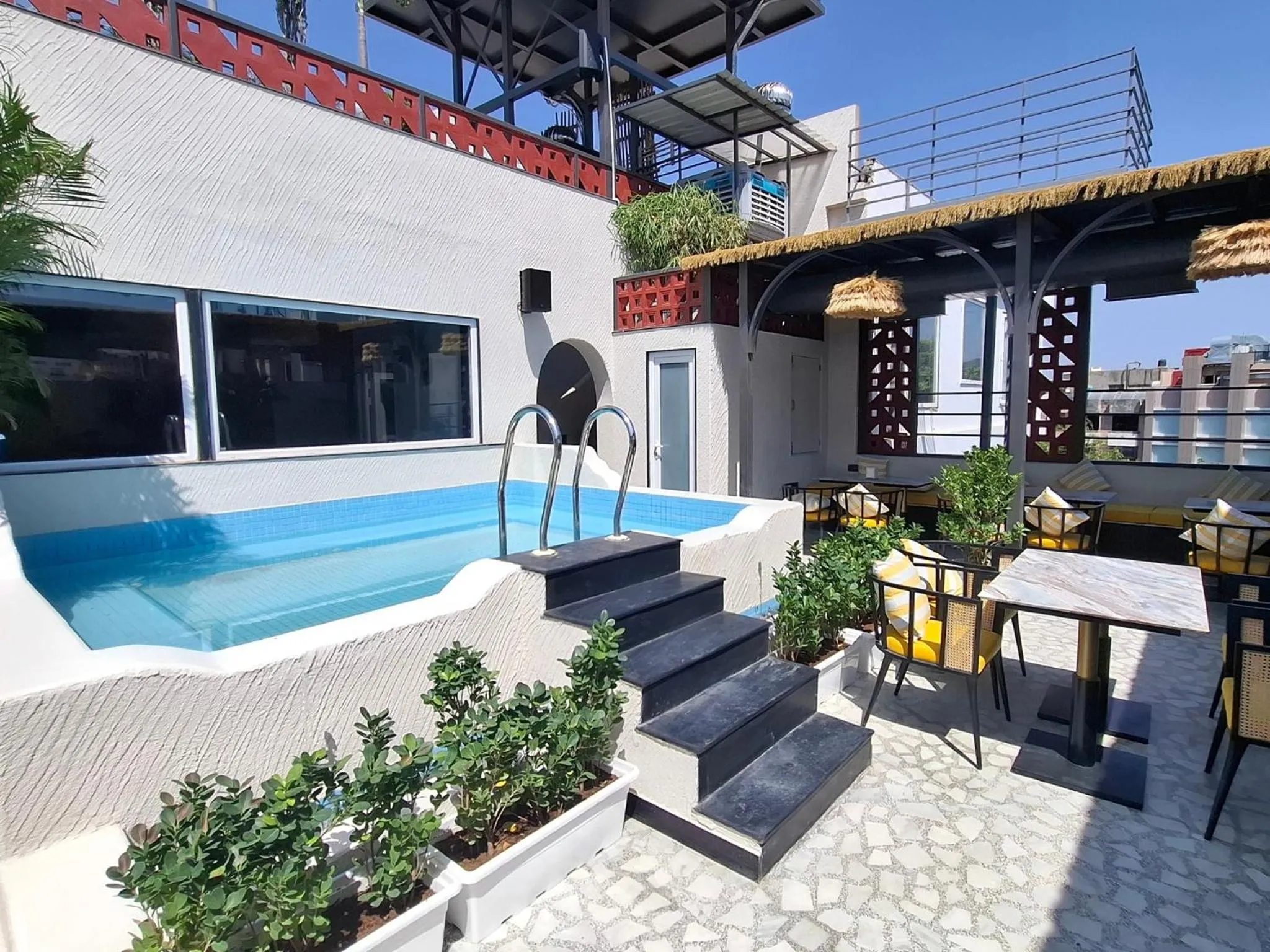 Property building in Moustache Hostel, Jaipur