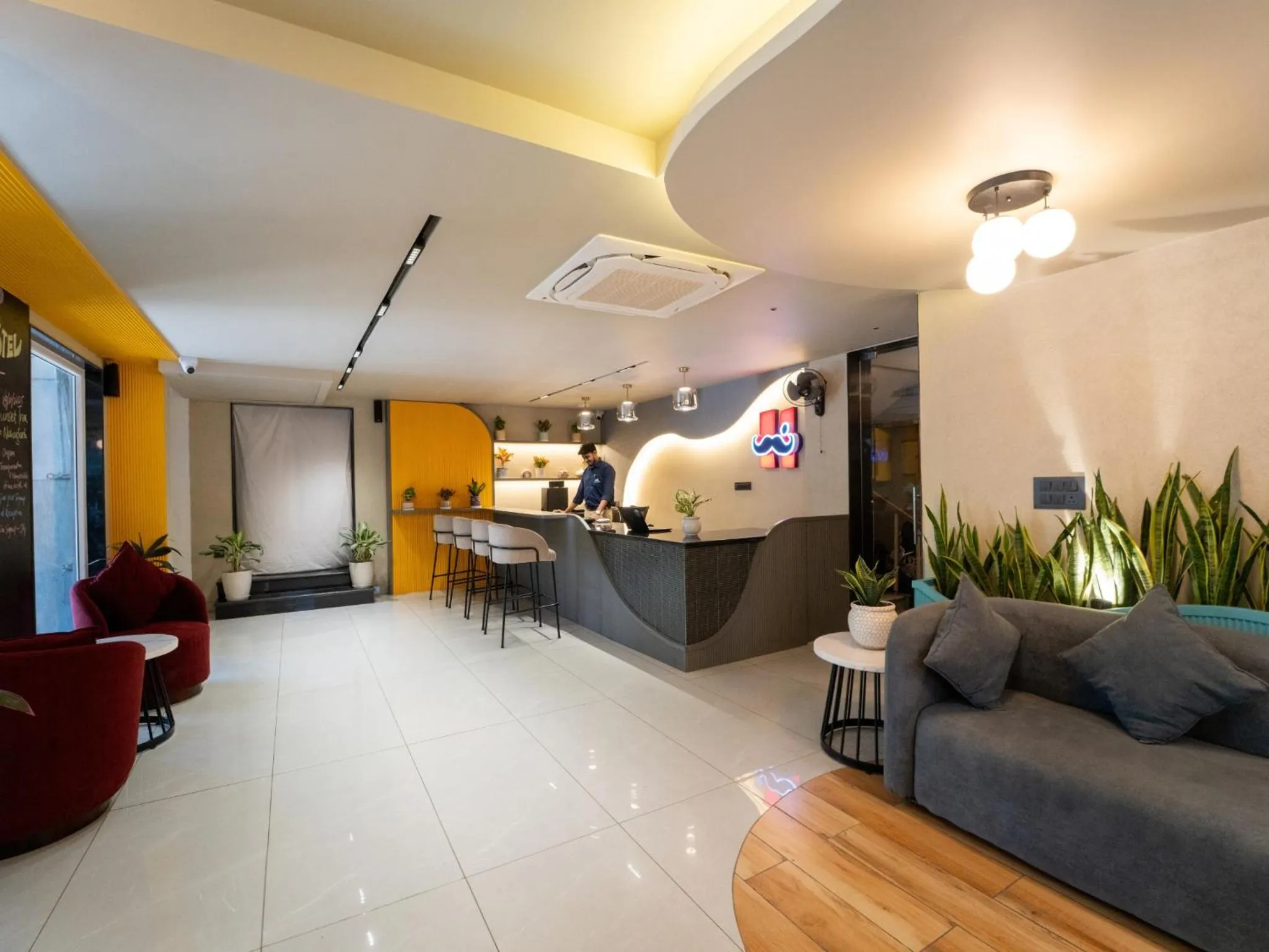 Lobby or reception in Moustache Hostel, Jaipur