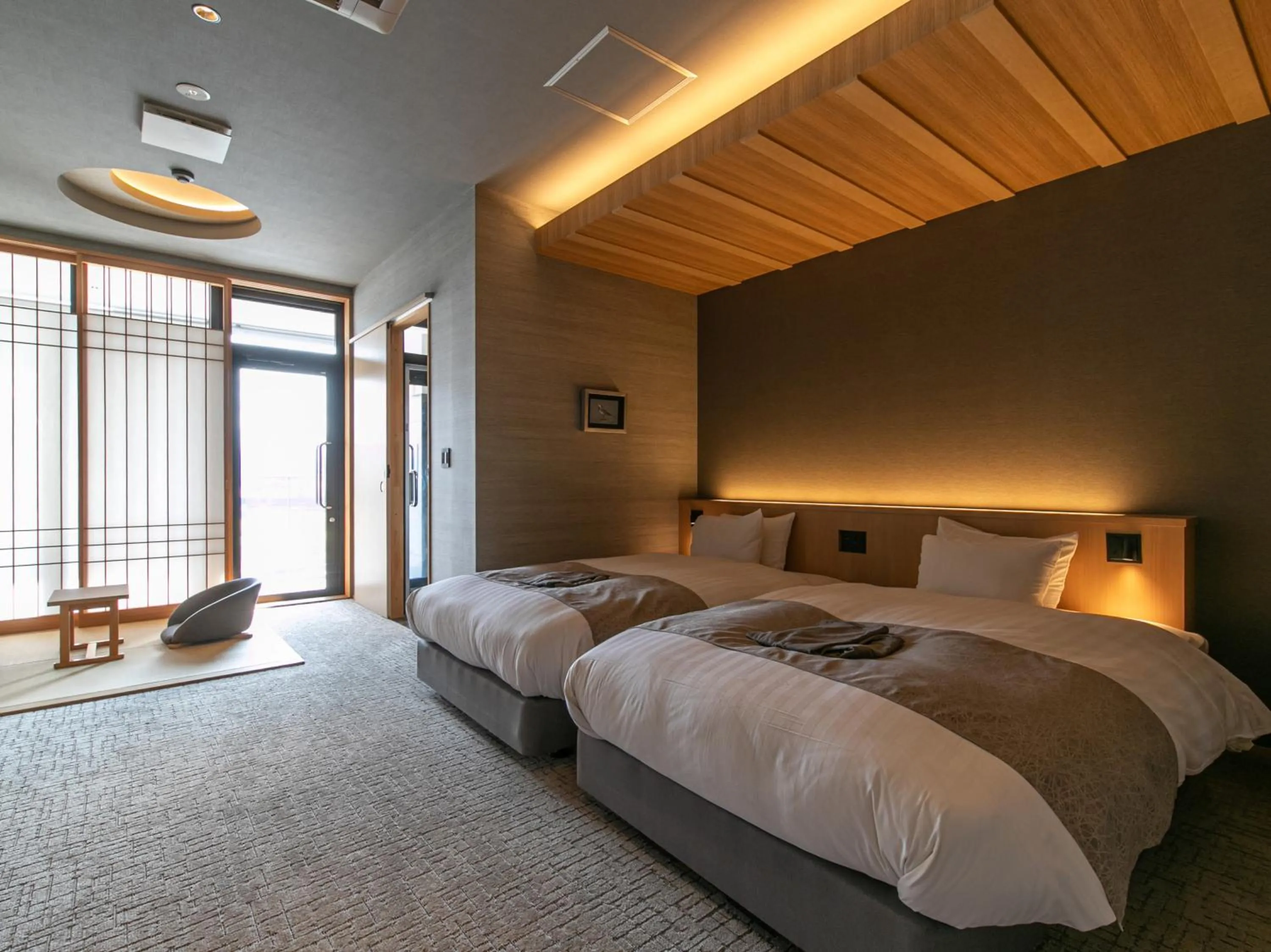 Bed in Hitoyoshi Onsen Nabeya