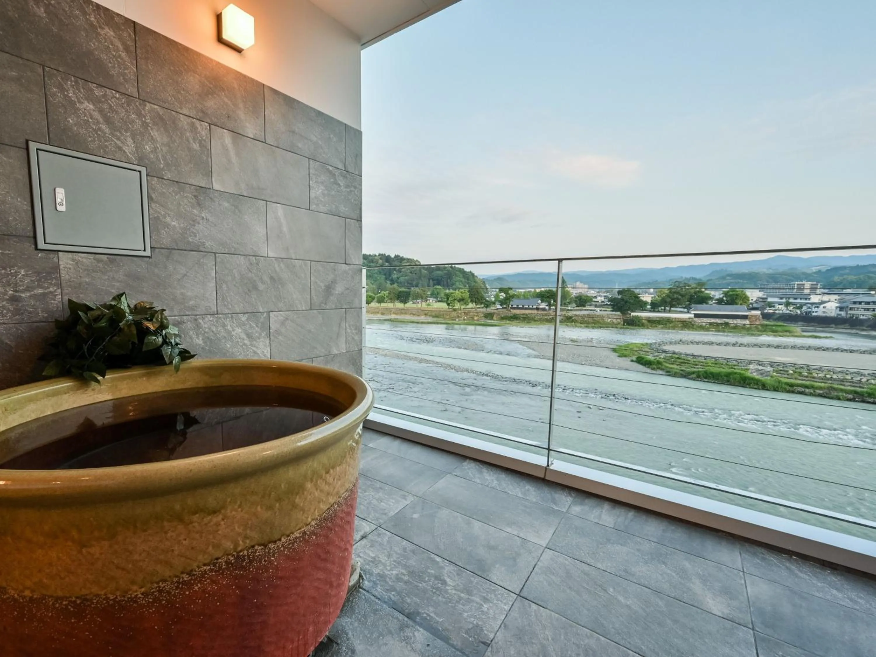 River view in Hitoyoshi Onsen Nabeya