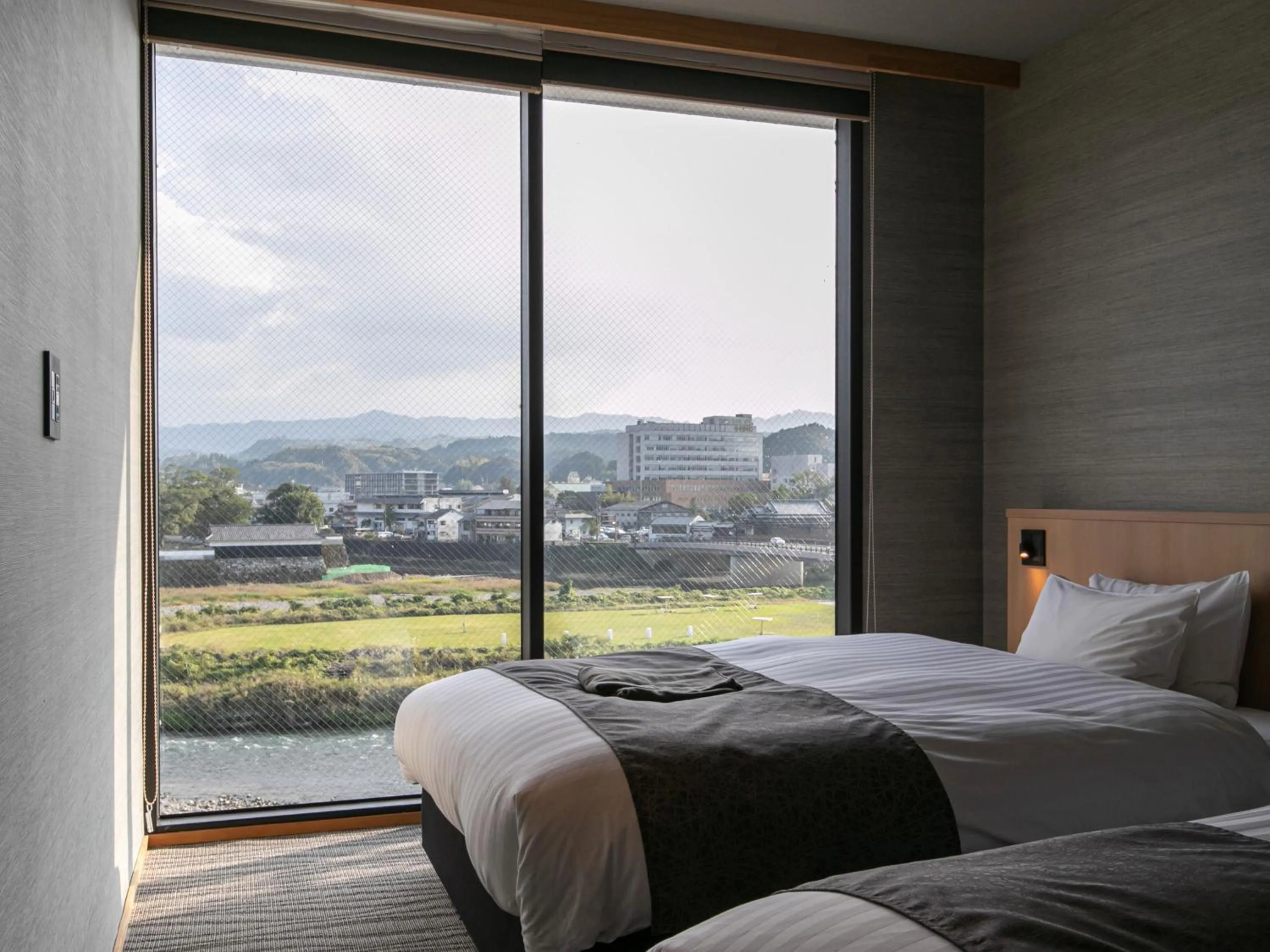 Bed in Hitoyoshi Onsen Nabeya