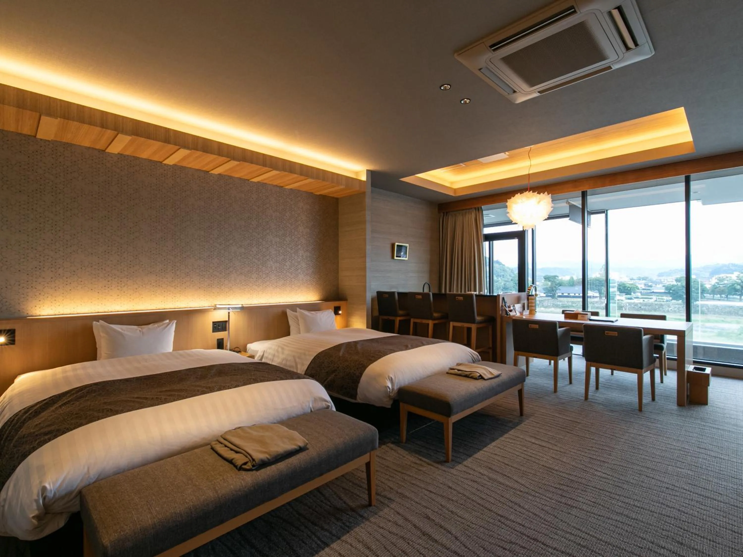 Bed in Hitoyoshi Onsen Nabeya