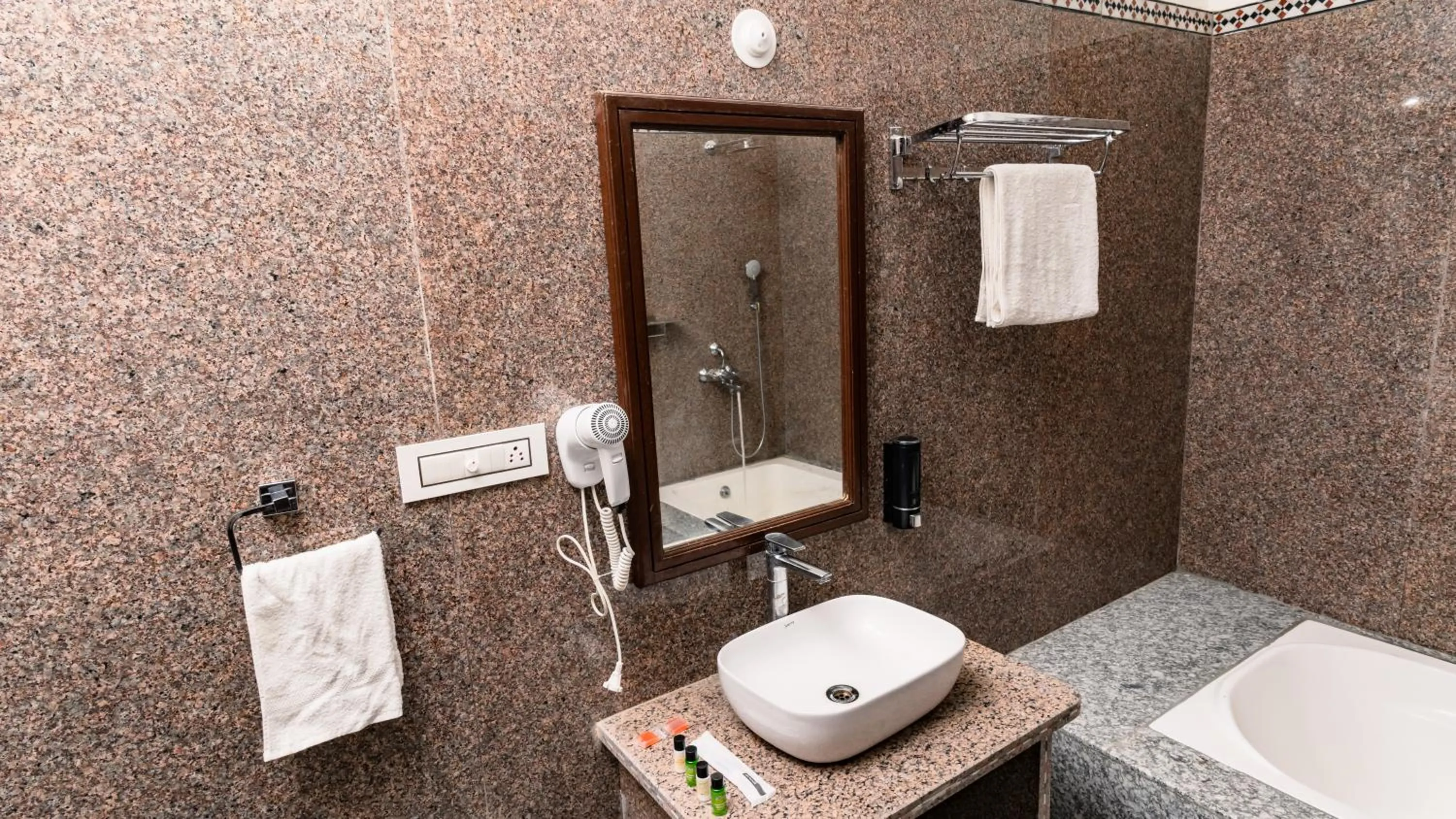 Bathroom in sand castle resort