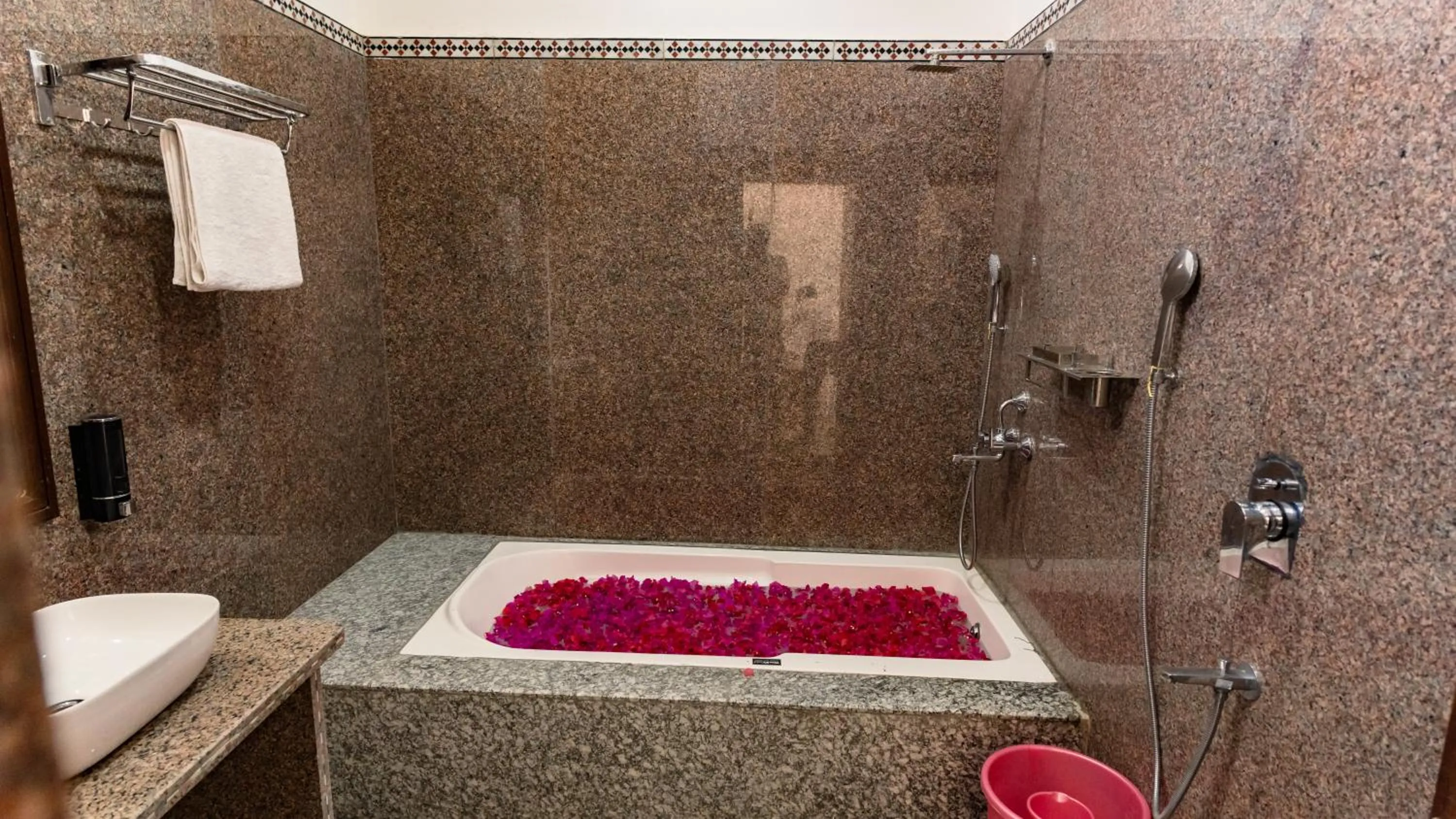 Bathroom in sand castle resort