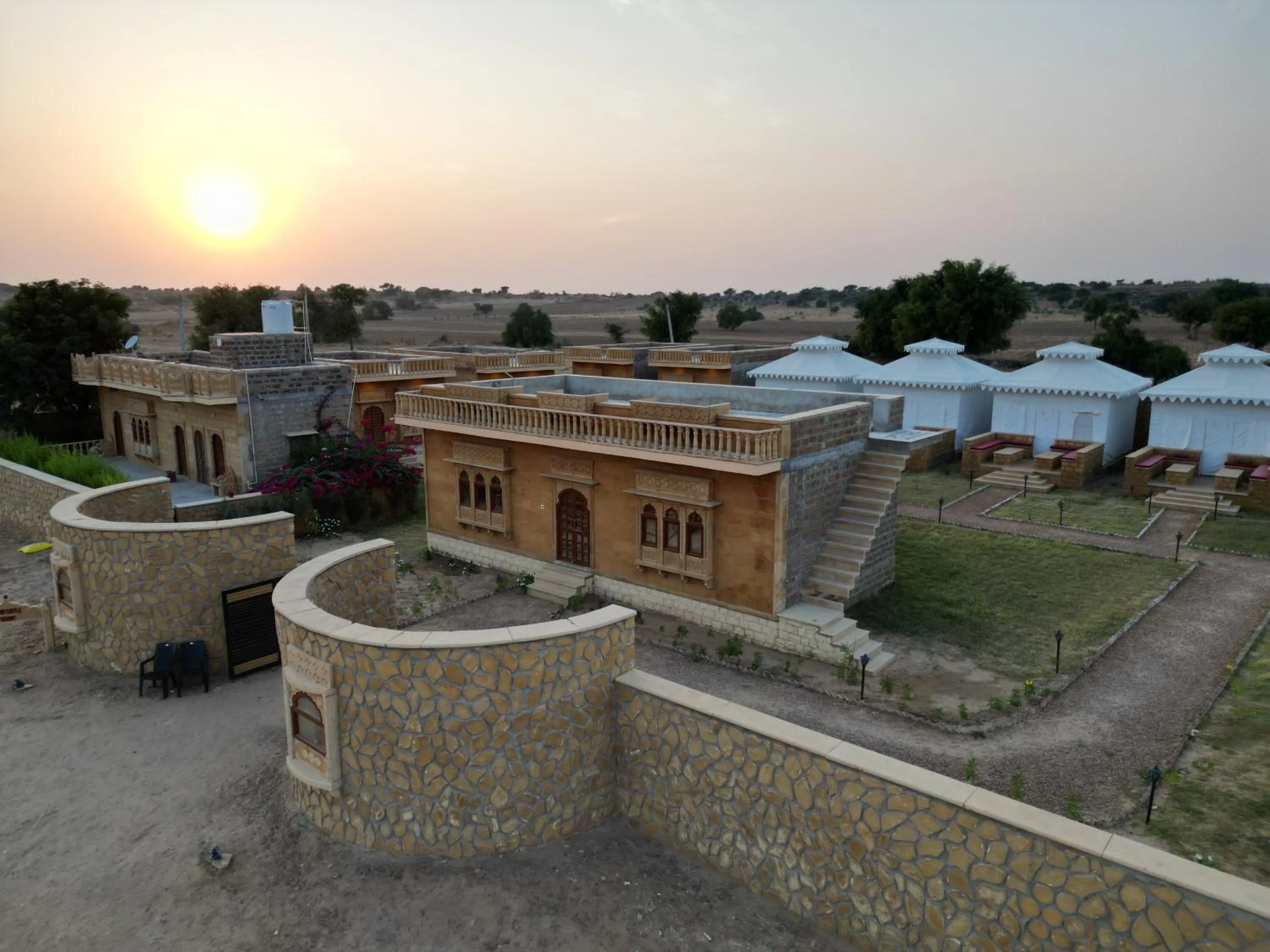 Property building in sand castle resort