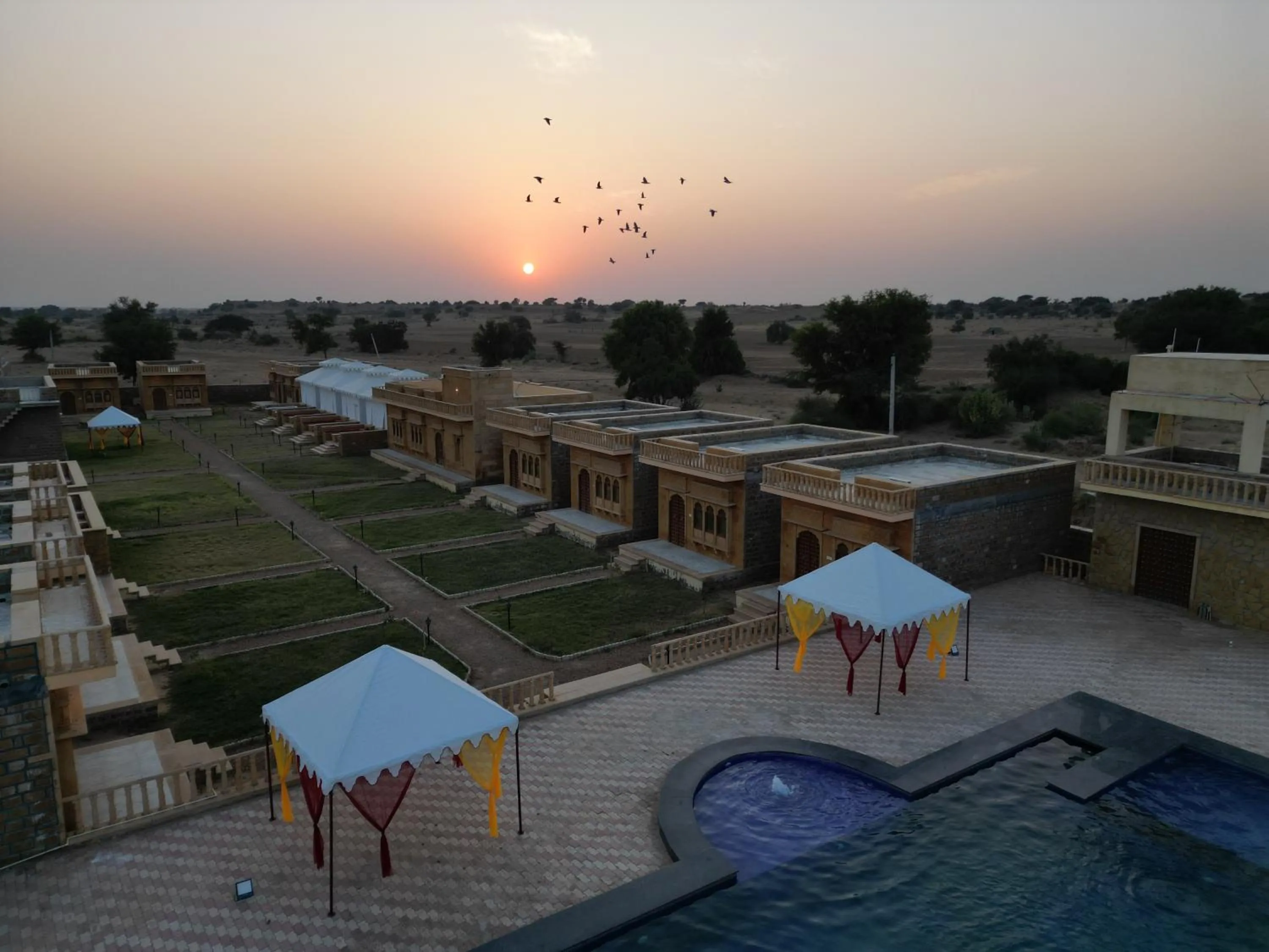 Property building in sand castle resort